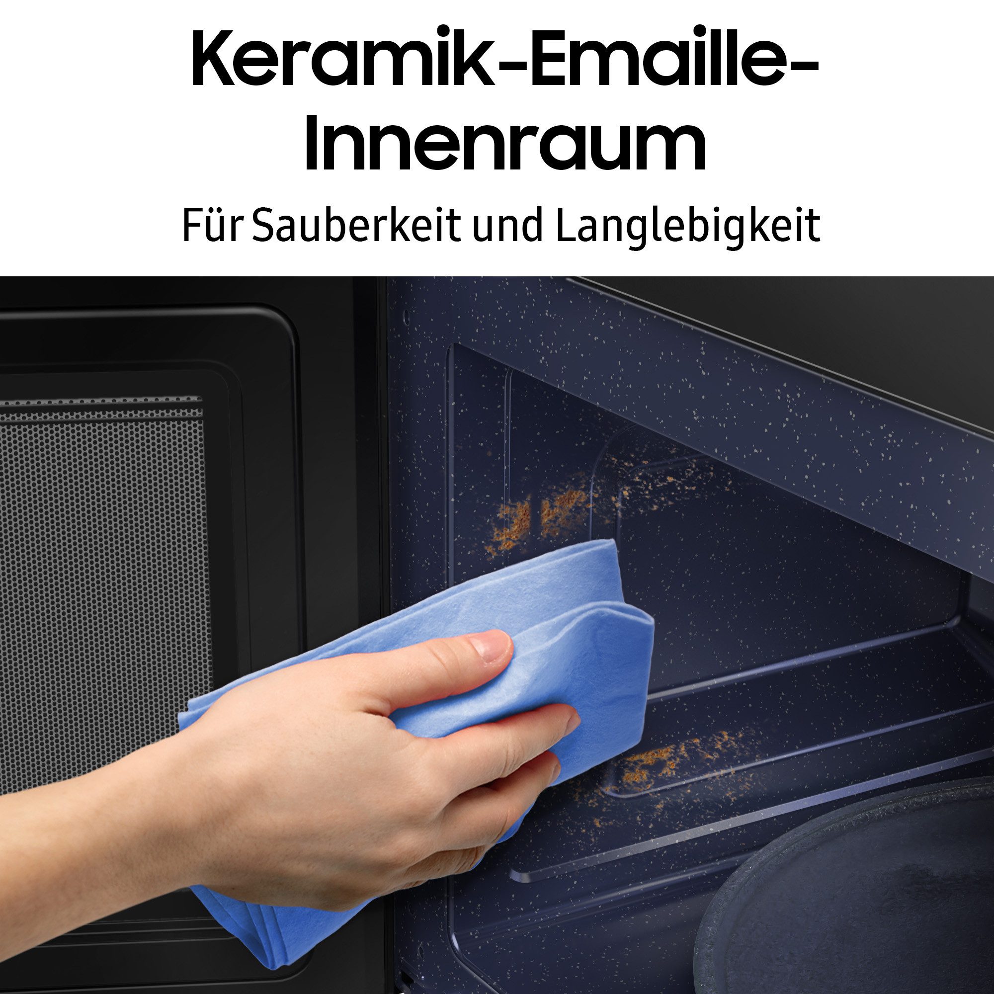 Samsung Magnetron MG20A7013CB/EG Koken, bakken & grillen met onderhoudsvriendelijk keramisch emaille interieur