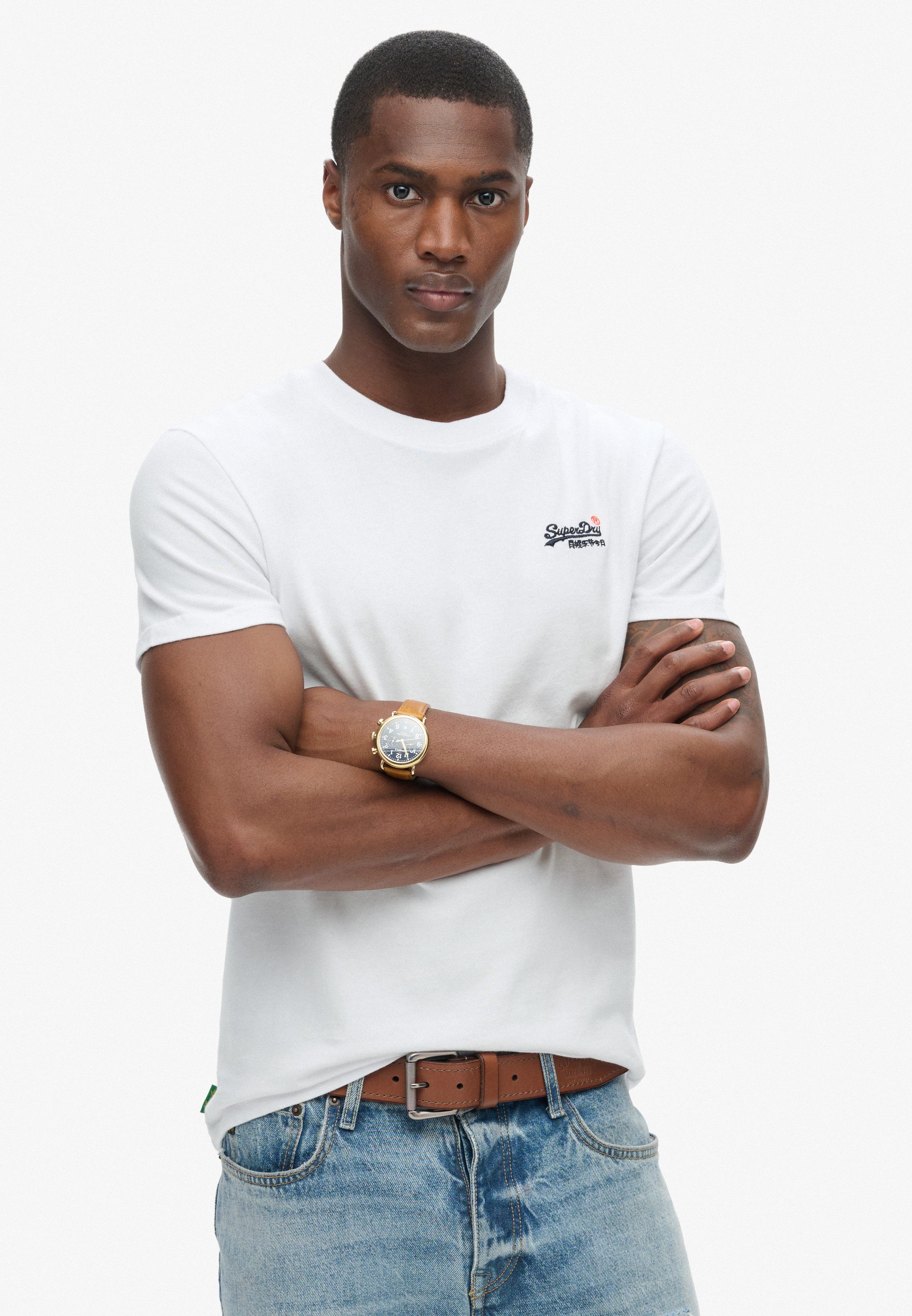 Superdry Shirt met ronde hals ESSENTIAL CONTRAST EMB TEE