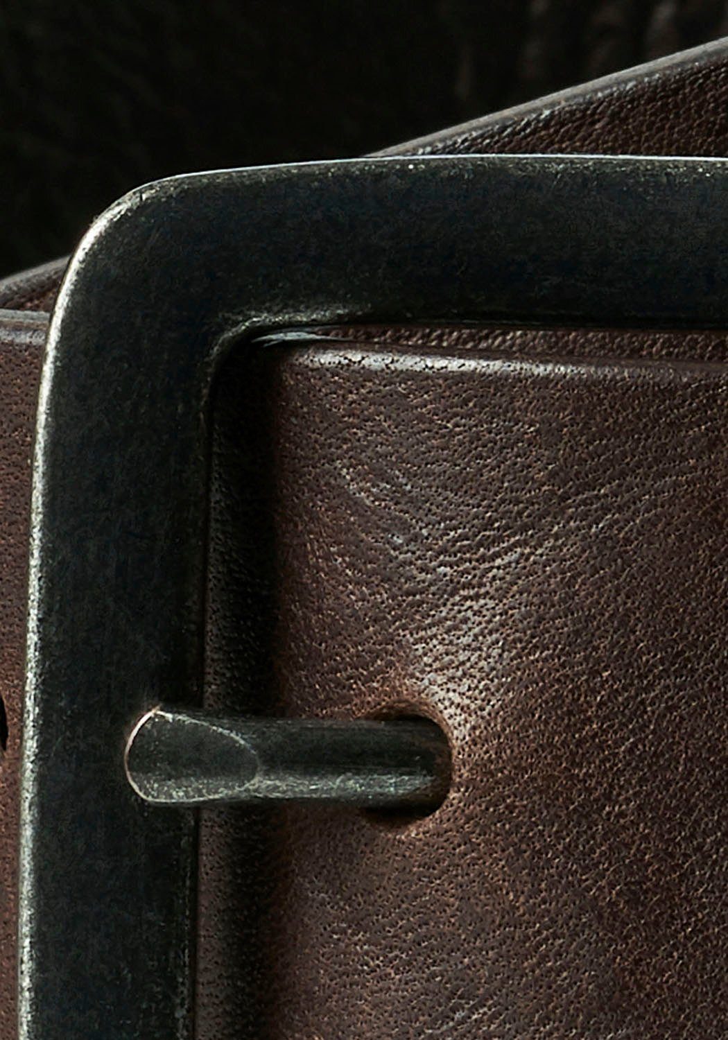 Jack & Jones Leren riem Vintage-look, generfd oppervlak