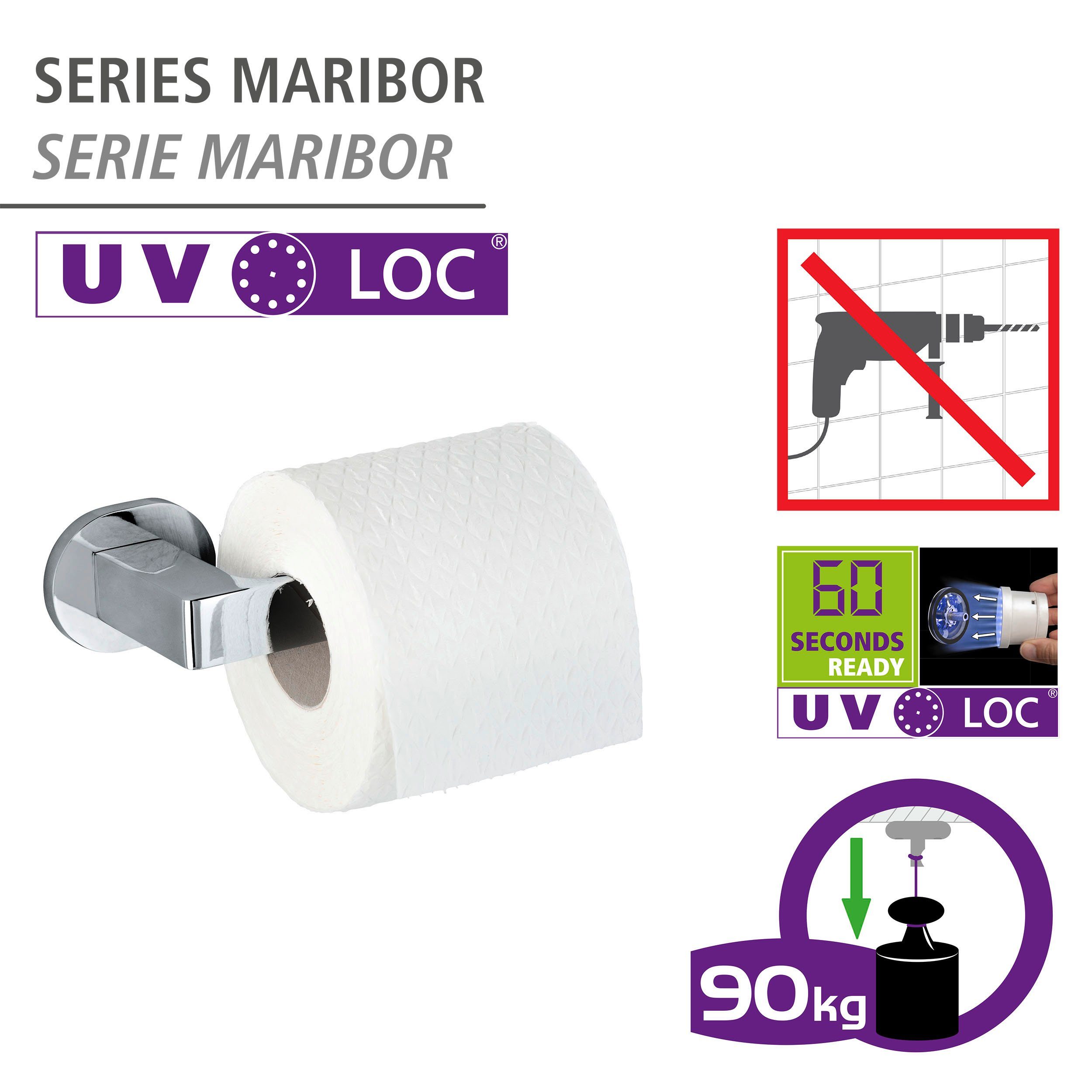 WENKO Toiletrolhouder UV-Loc® Maribor Bevestigen zonder boren