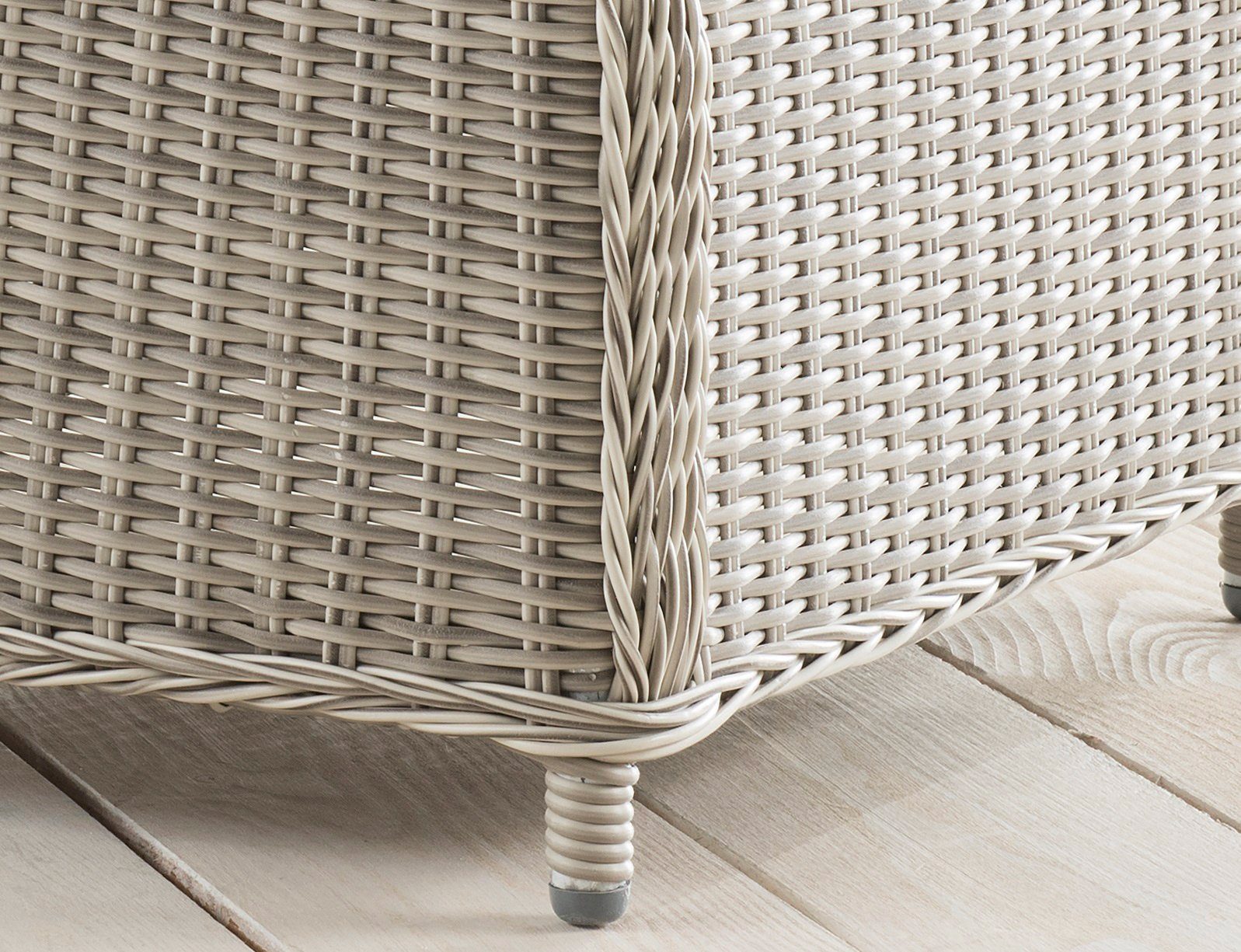 Destiny Fauteuil PALMA CASA Aluminium, polyrattan, incl. voetenbank en kussens (set, 4-delig)