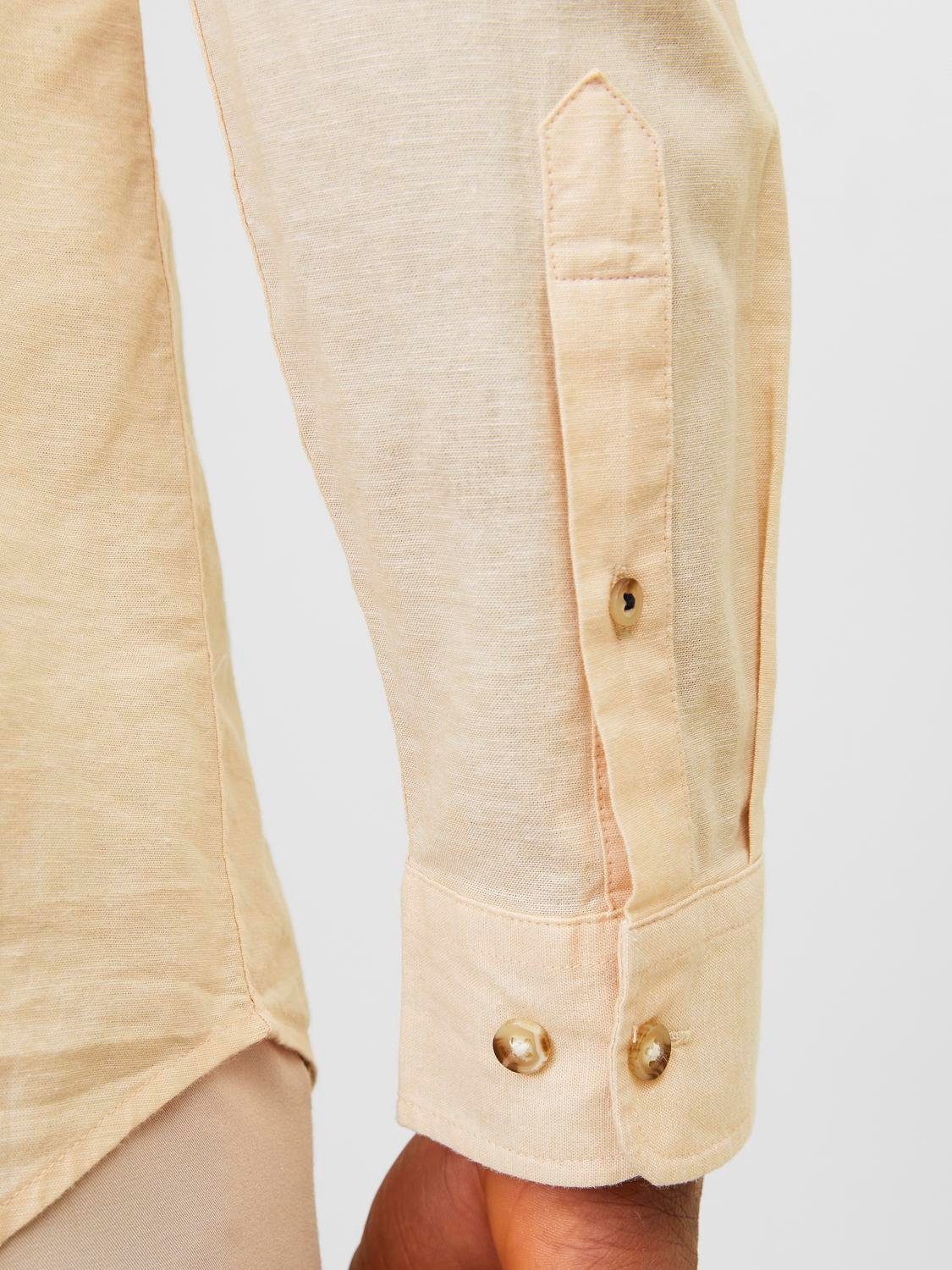Jack & Jones Overhemd met lange mouwen JJESUMMER LINEN BLEND SHIRT LS SN