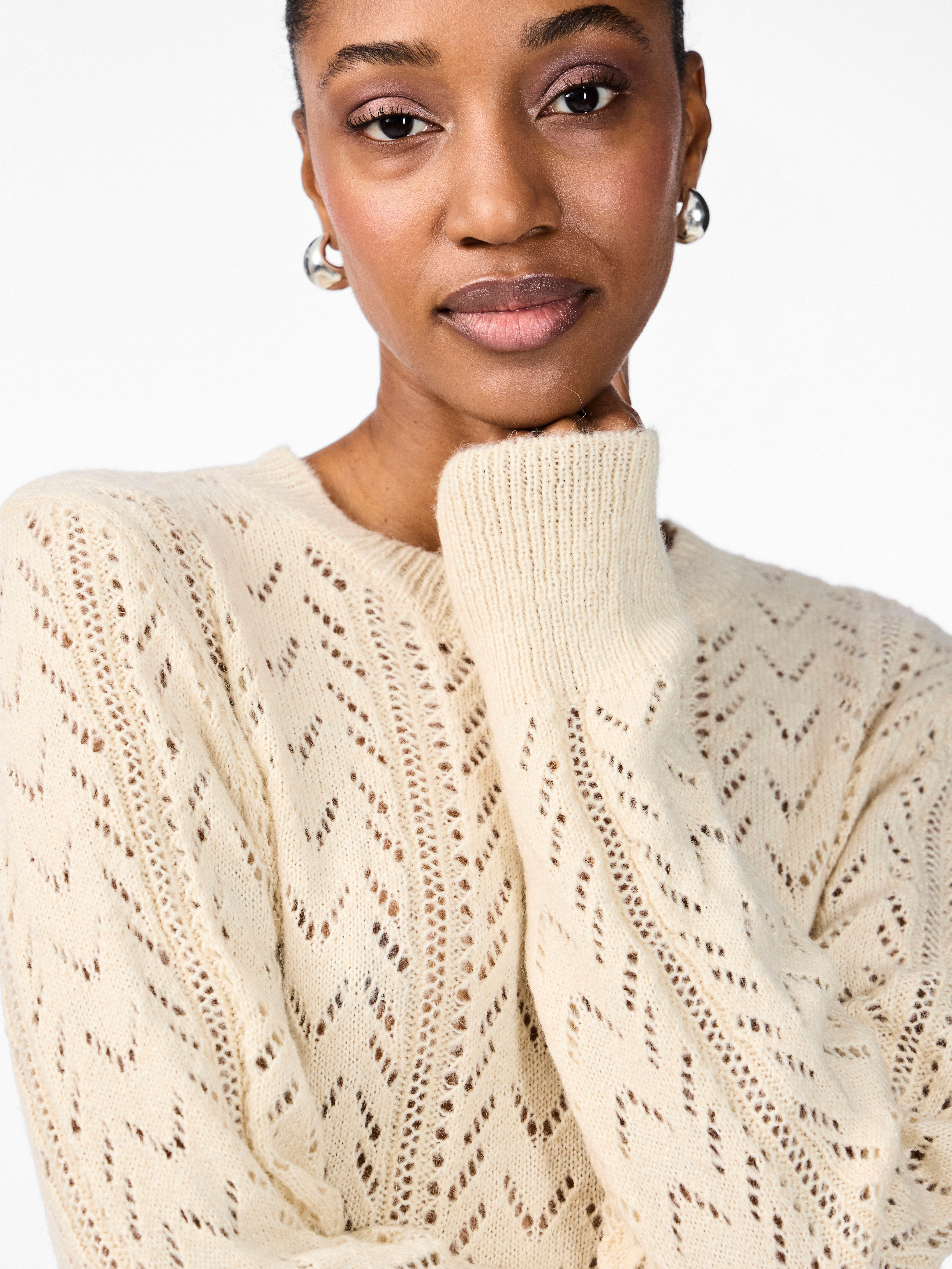 Y.A.S Trui met ronde hals YASTELLA LS KNIT PULLOVER S. NOOS