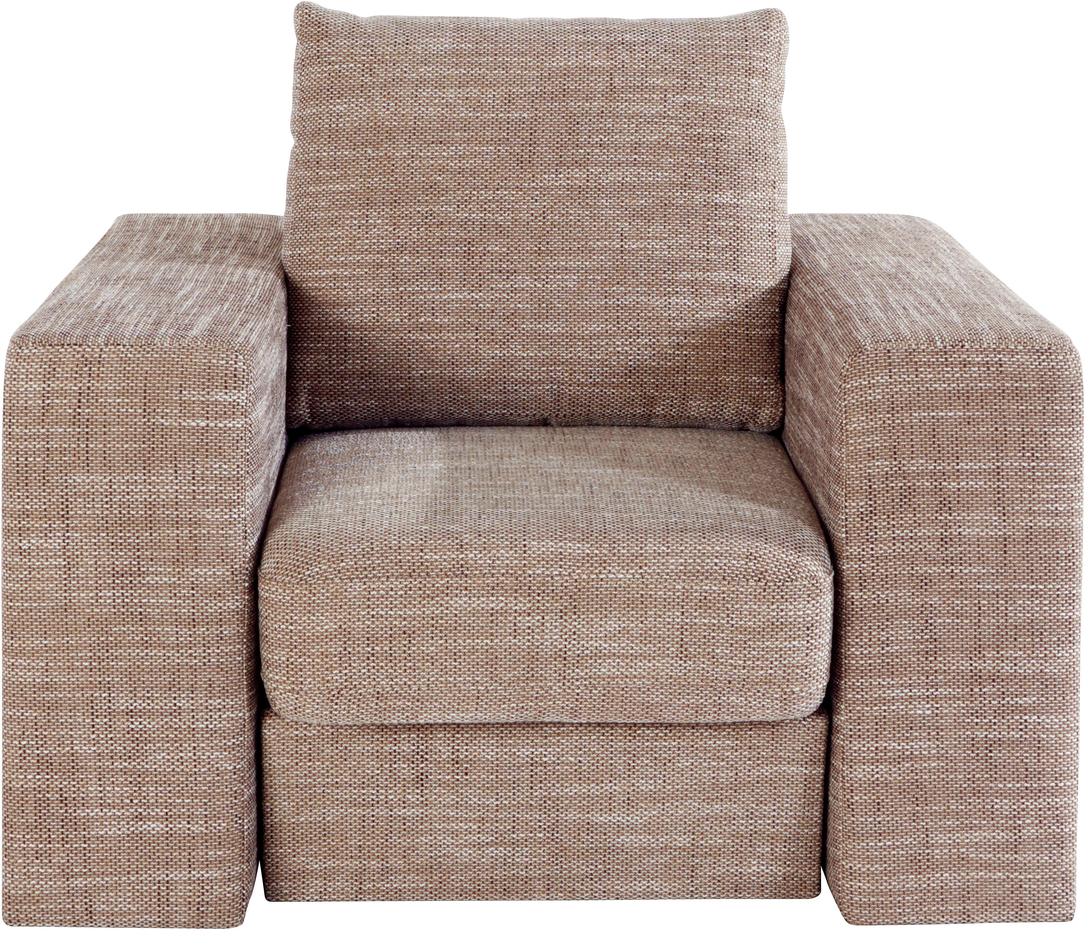 LOOKS BY WOLFGANG JOOP Fauteuil Looksv Aan te passen fauteuil: fauteuil wordt fauteuil met hocker
