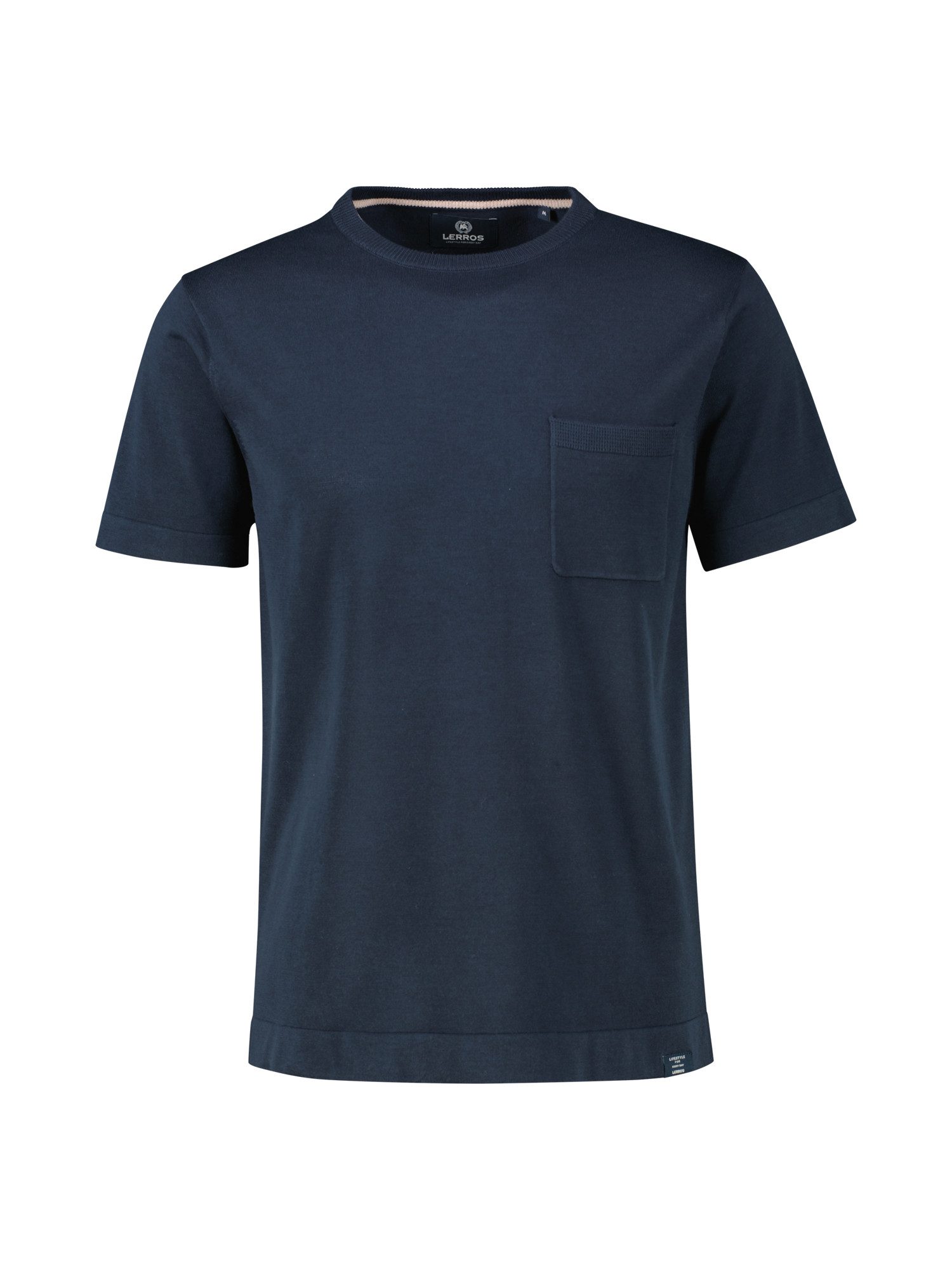 Lerros T-shirt LERROS Gebreid T-shirt met borstzak