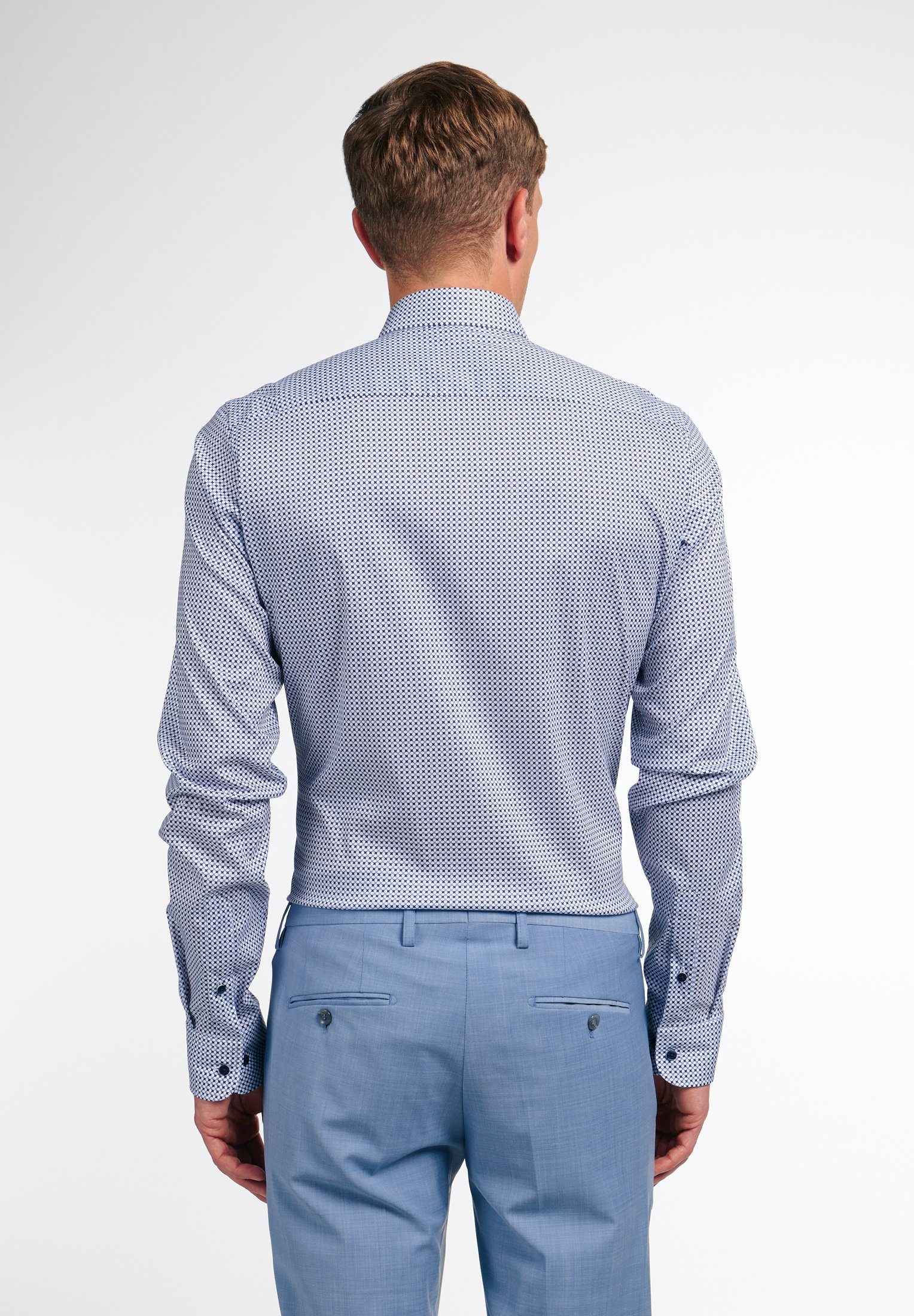 Eterna Overhemd met lange mouwen Slim fit