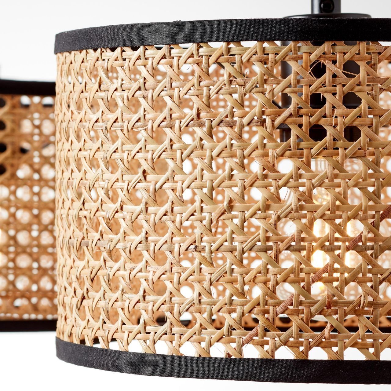Brilliant Leuchten Hanglamp WILEY Hanglamp 3 fittingen zwart/houtkleur (1 stuk)