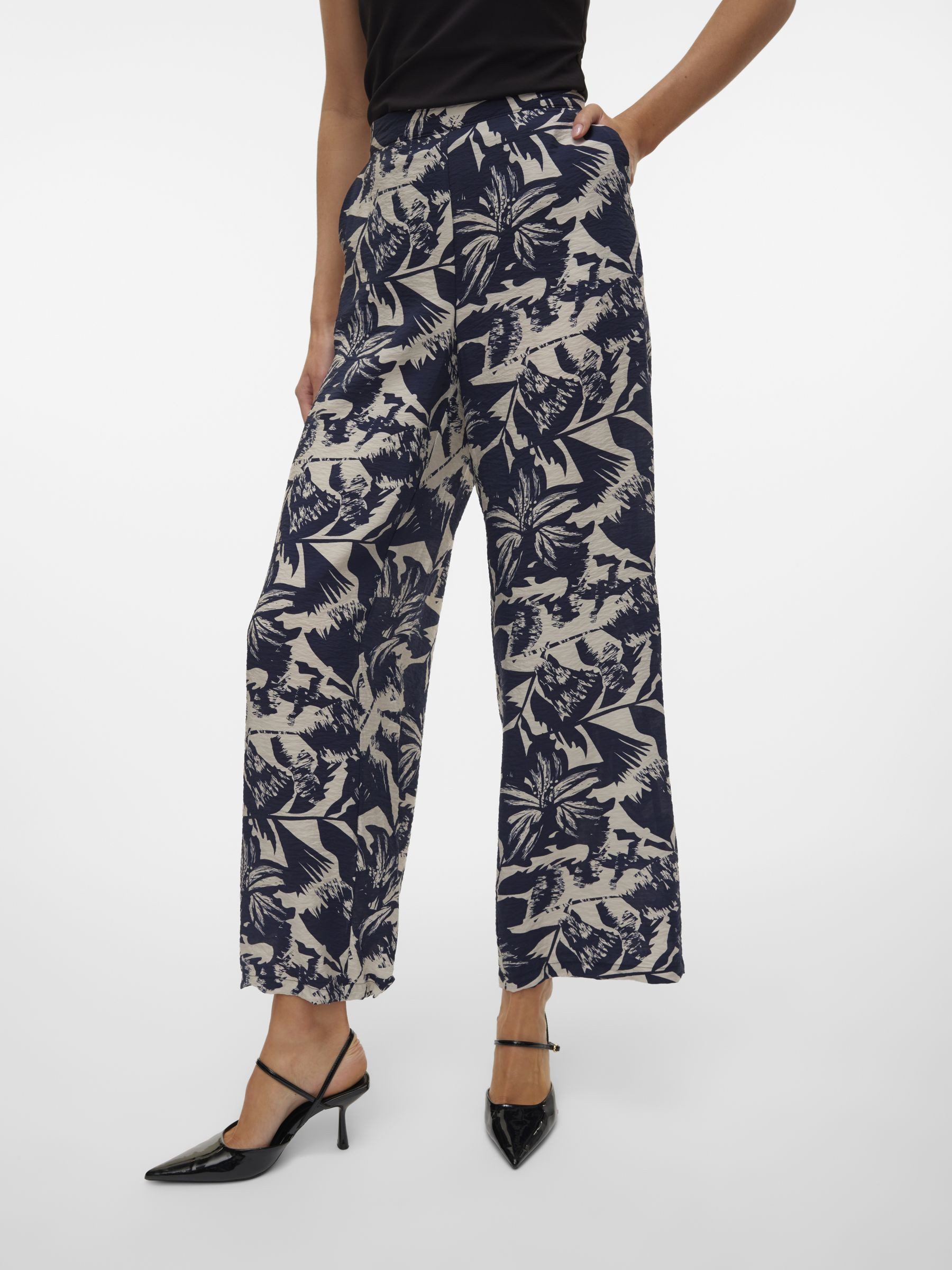 Vero Moda Comfortbroek VMJOSIE HW WIDE PANT WVN GA NOOS