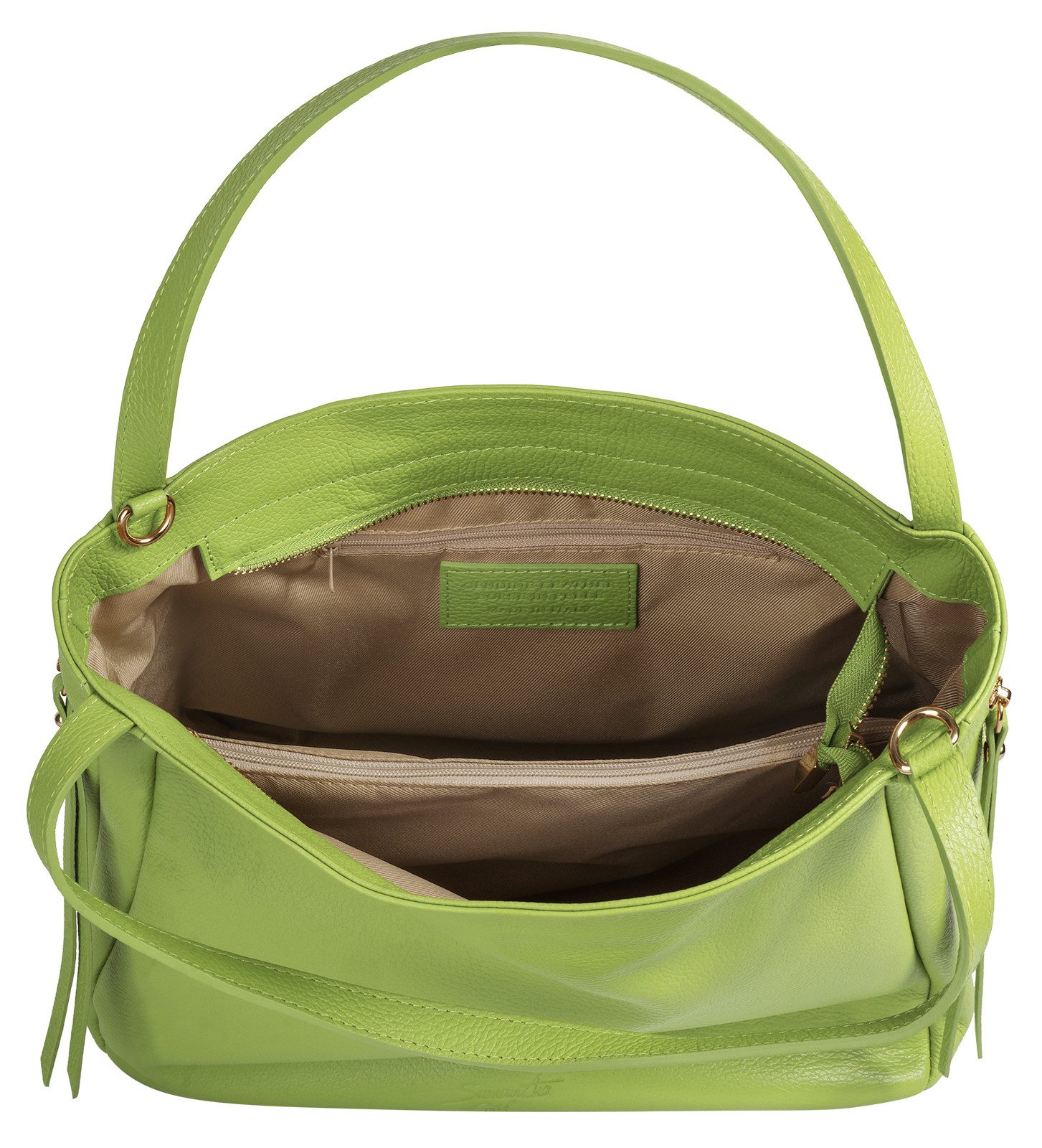 Samantha Look Schoudertas echt leer, made in italy