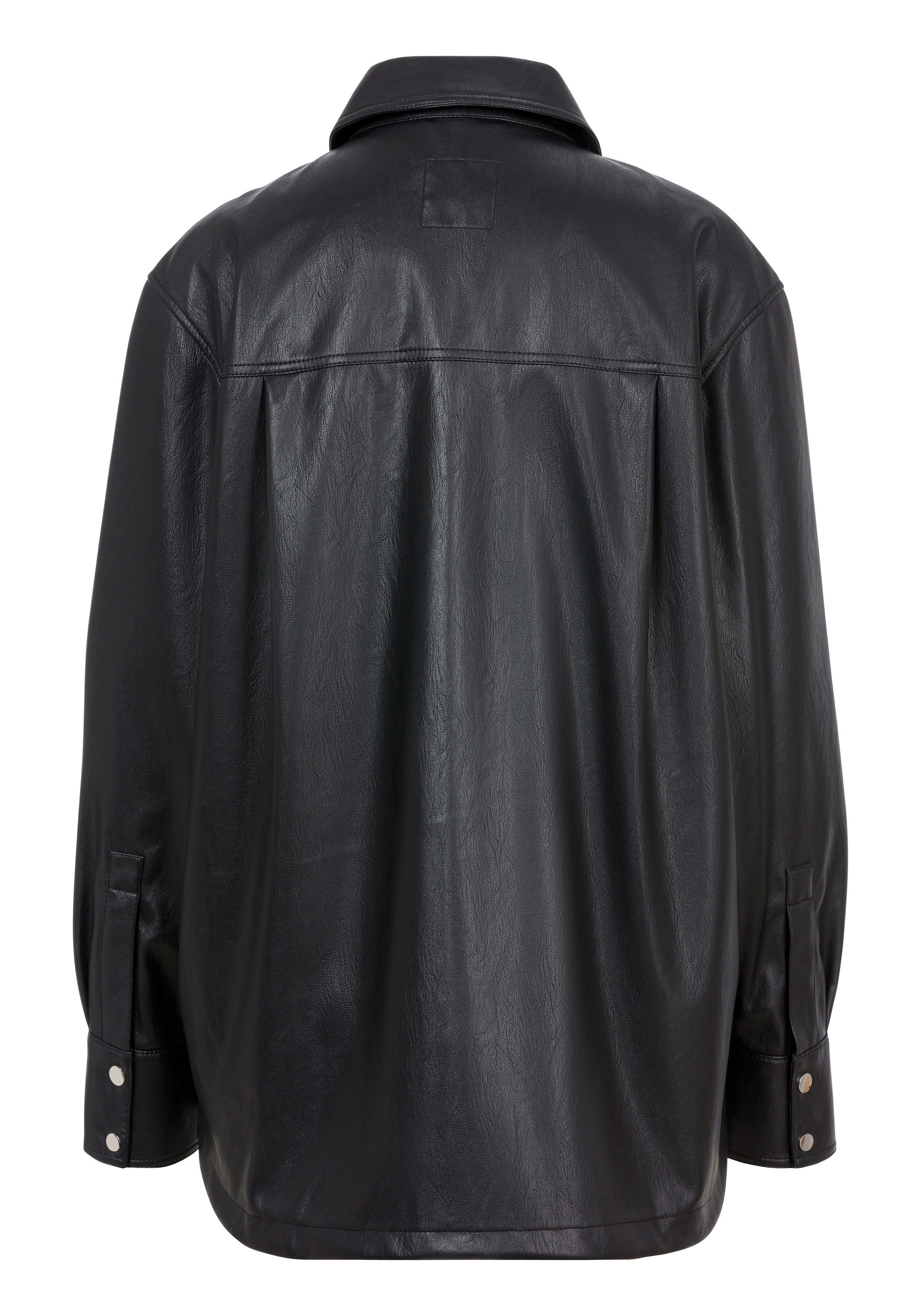 Boss Orange Leren blazer C_Janjura1 met borstzakken