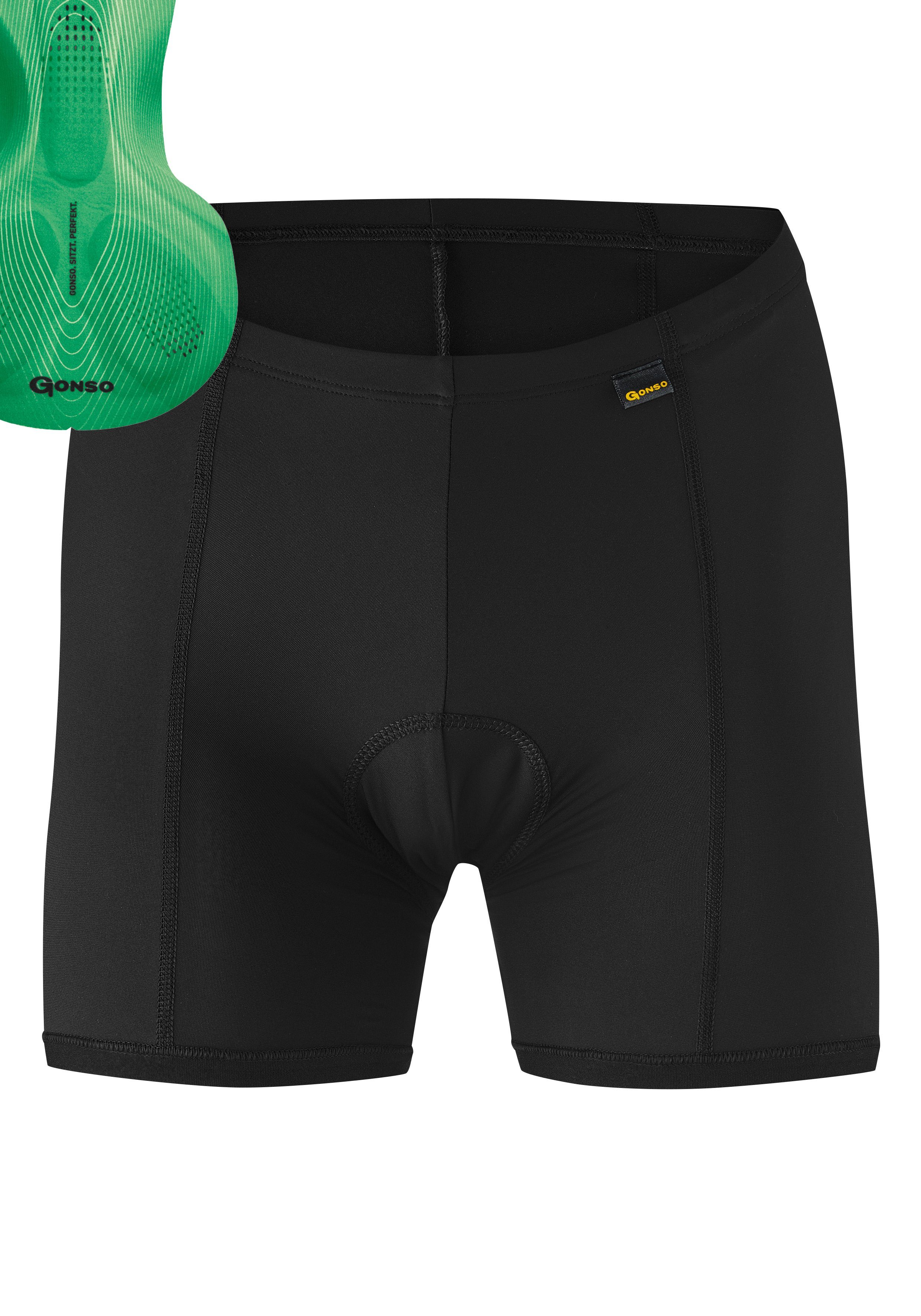 Gonso Fietsbroek Sitivo U W Dames fiets onderbroek, ademende fietsbroek met zitkussen, Tight fit