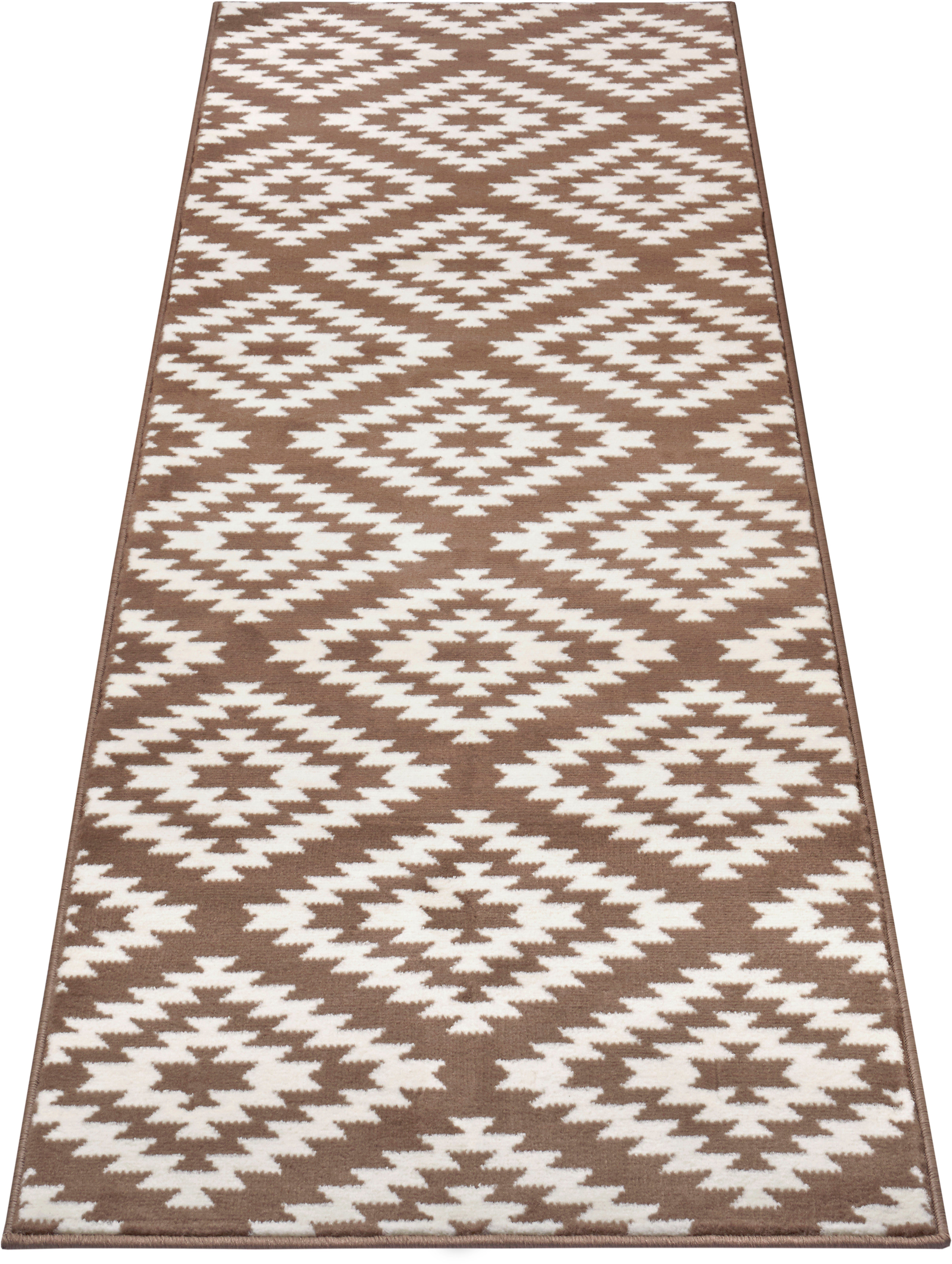 HANSE Home Loper Nordic Korte pool, ruit, vloerkleed, zacht, eetkamer, kinderkamer, hal, modern