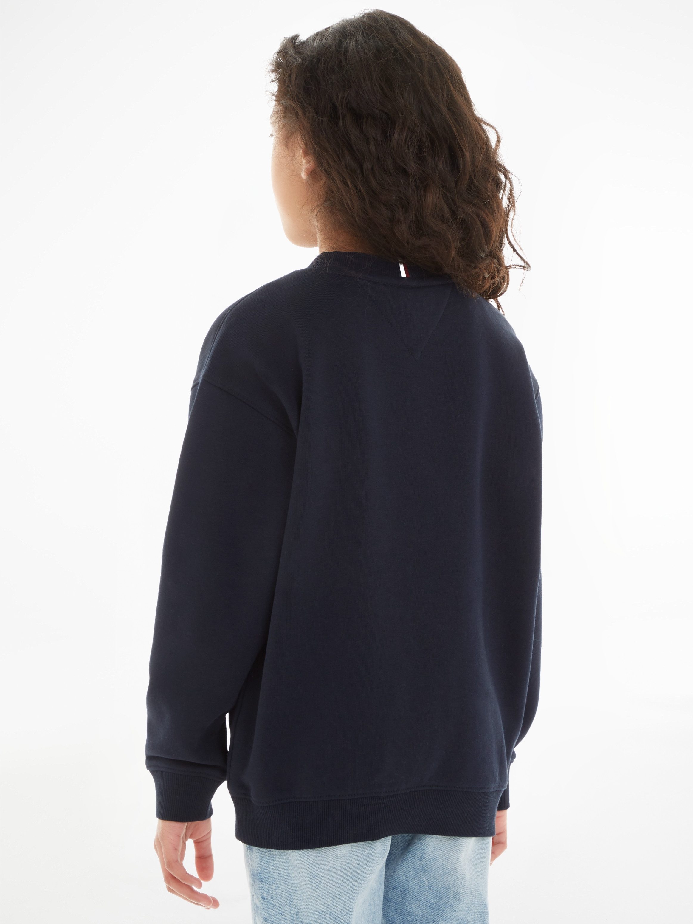 Tommy Hilfiger Sweatshirt U TIMELESS SWEATSHIRT Kinderen tot 16 jaar, logo-vlag, ronde hals