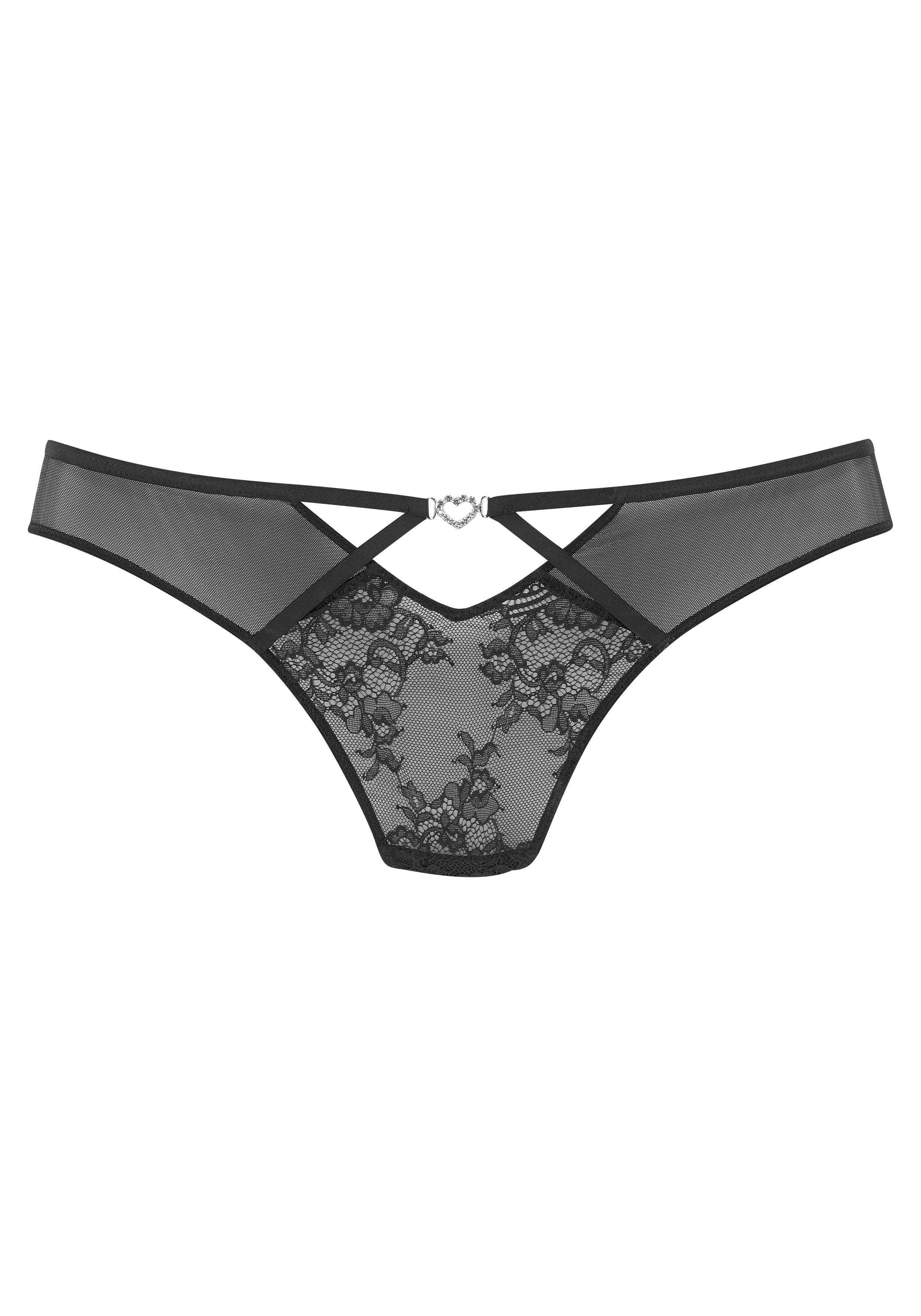 petite fleur gold String met sexy glitterketting achter, sexy dessous