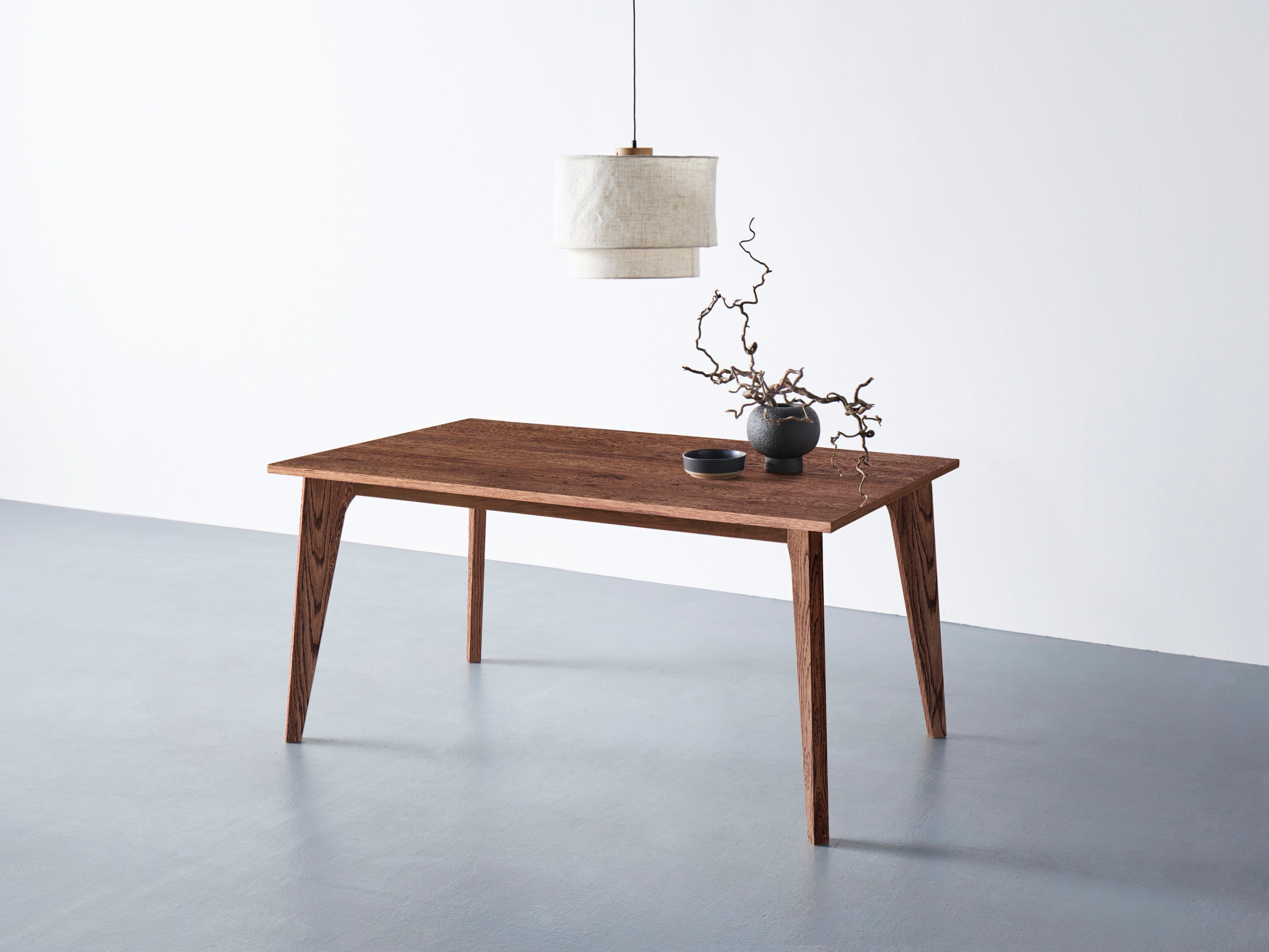 andas Eettafel Amali Van massief eiken, in 3 breedten