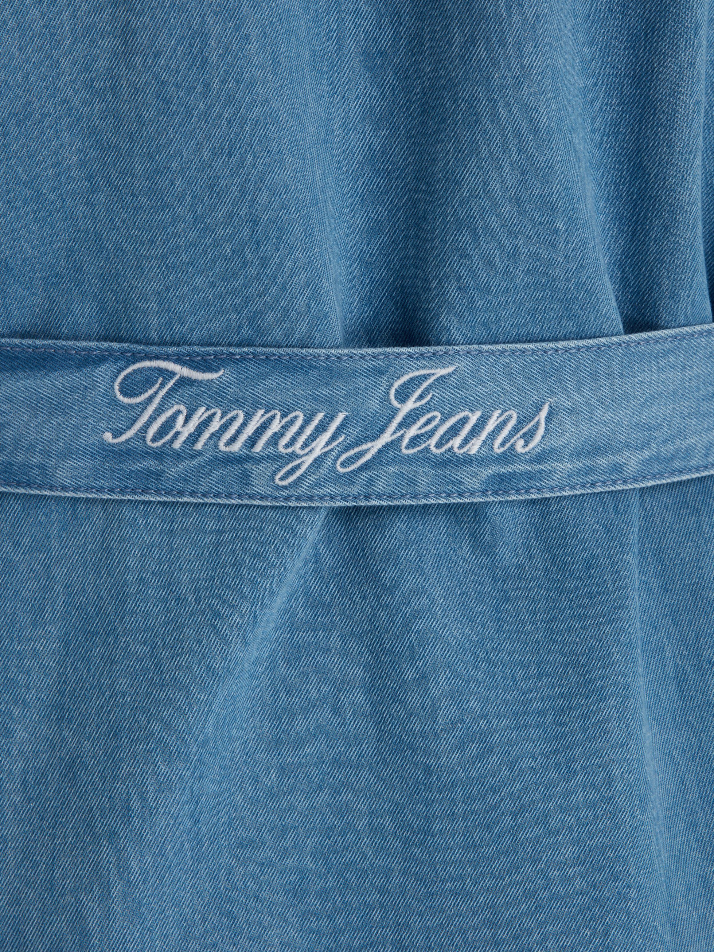 Tommy Jeans Curve Shirtjurk TJW BELTED DENIM SHIRT DRESS EXT