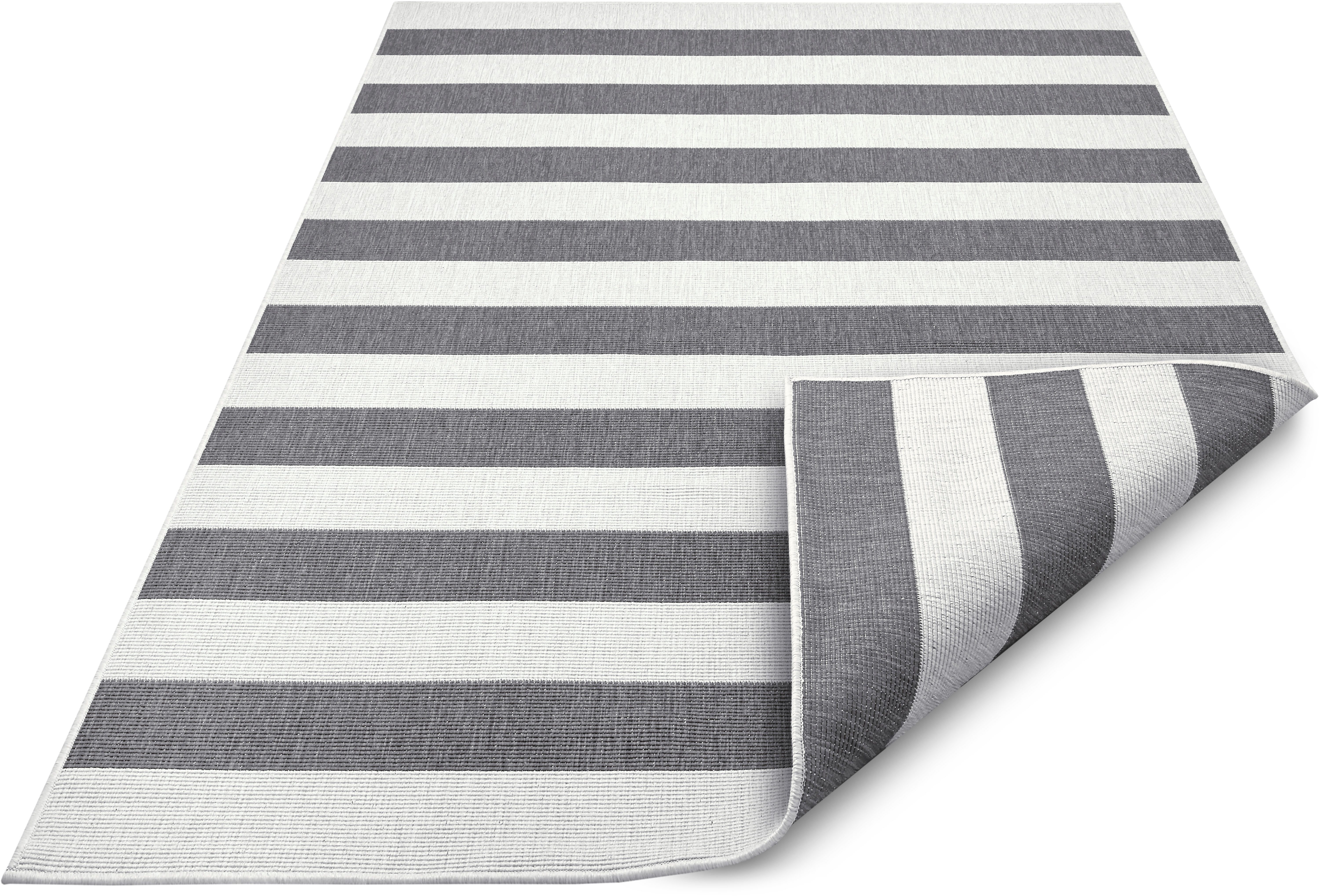 my home Vloerkleed Alan omkeerbaar tapijt dubbelzijdig te gebruiken, strepen, scandi, weerbestendig, voor binnen en buiten