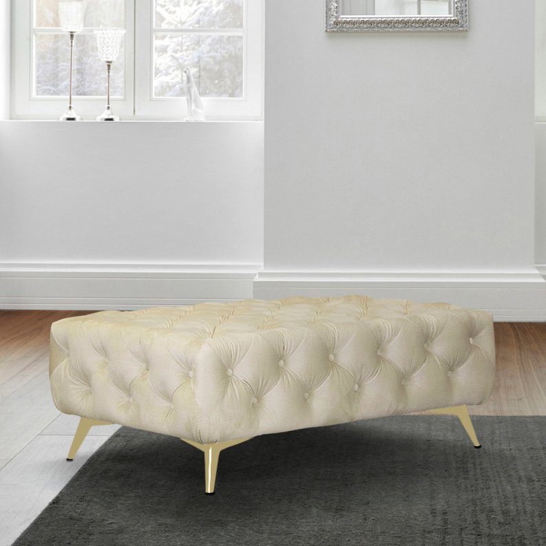 Leonique Hocker Amaury Chesterfield-look, breedte 120 cm, kleur van de poten ter keuze