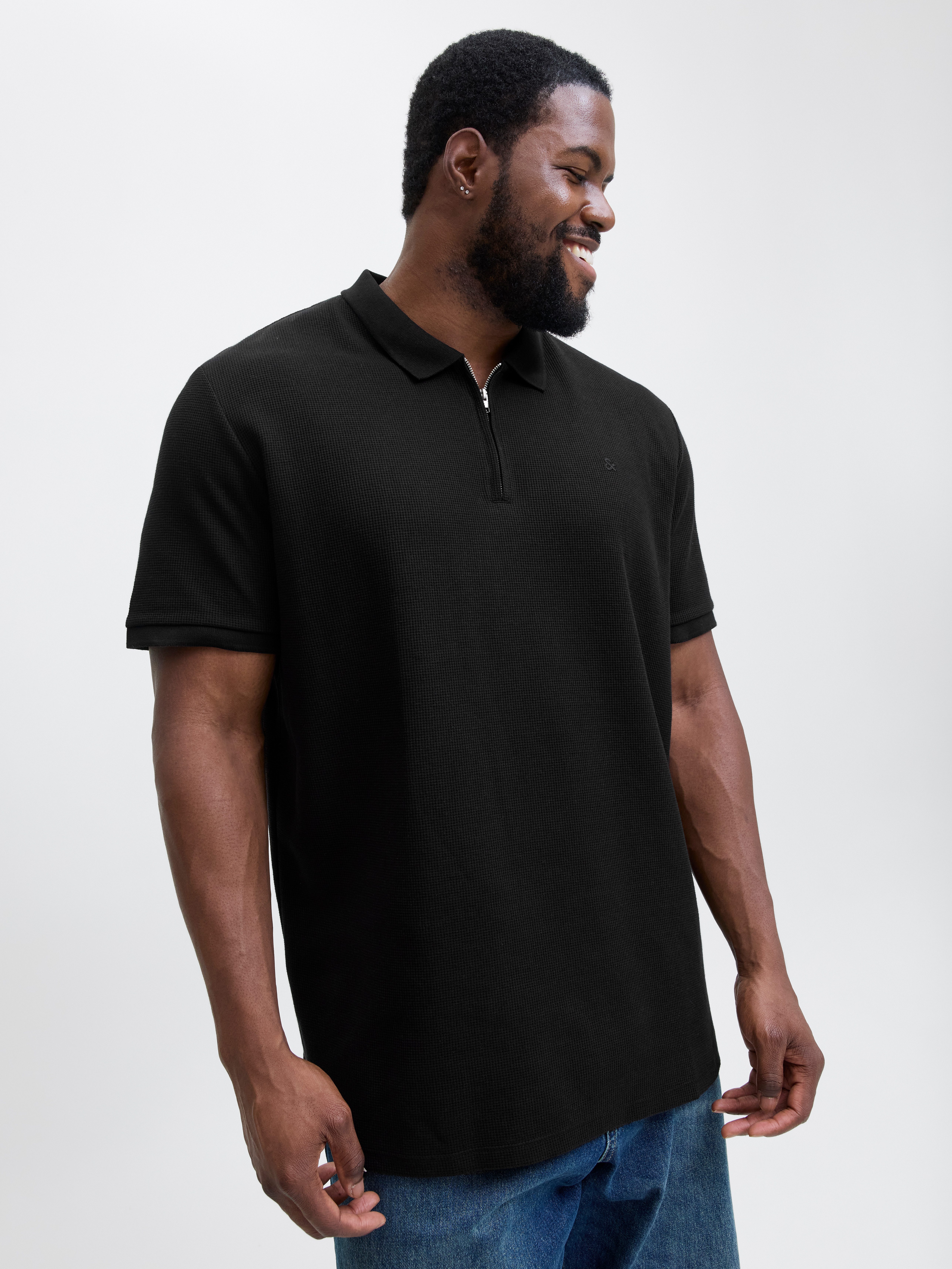 Jack & Jones PlusSize Poloshirt JJEAUSTIN ZIP POLO SS NOOS PLS