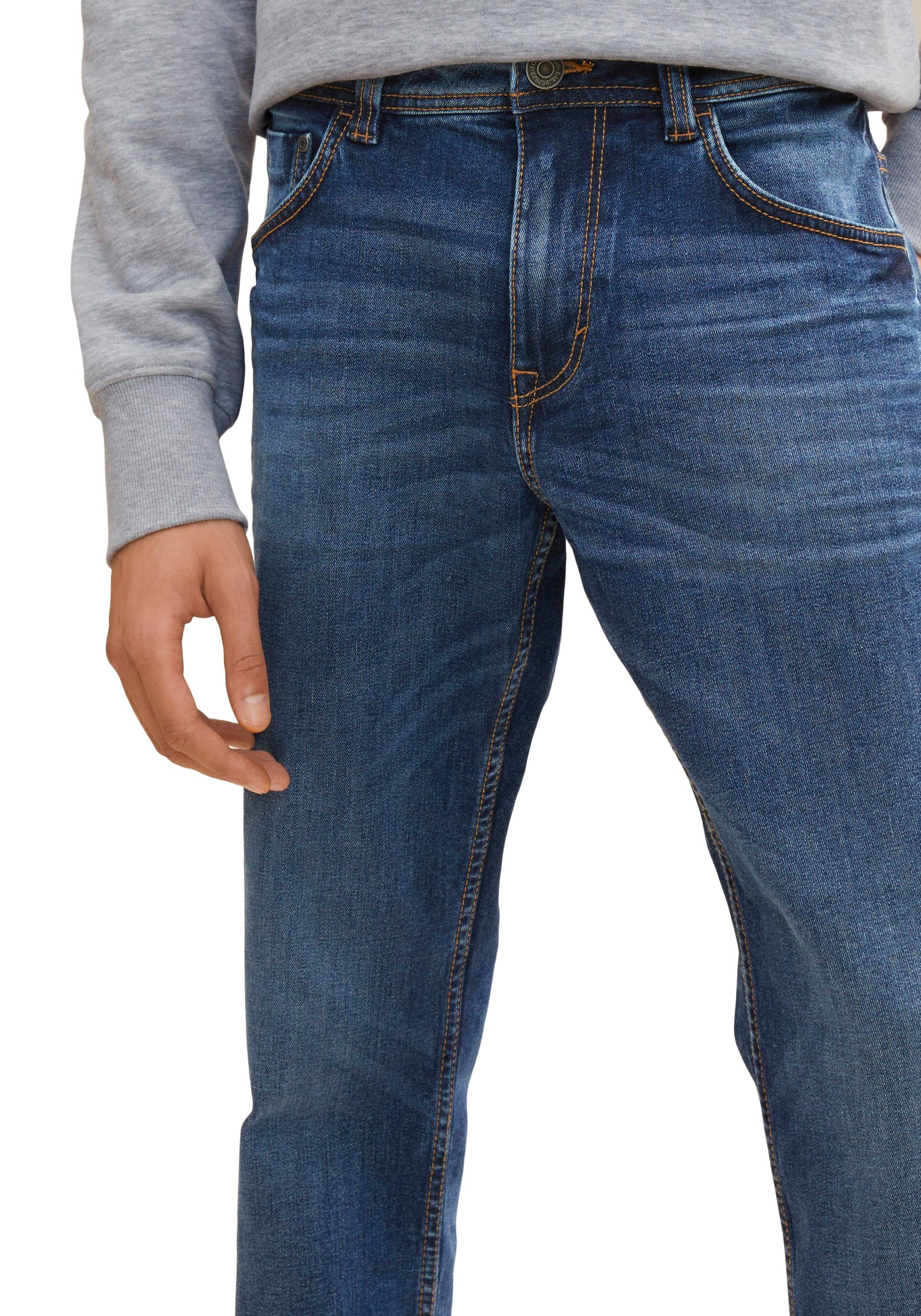 Tom Tailor 5-pocket jeans Marvin met kleine logoprint