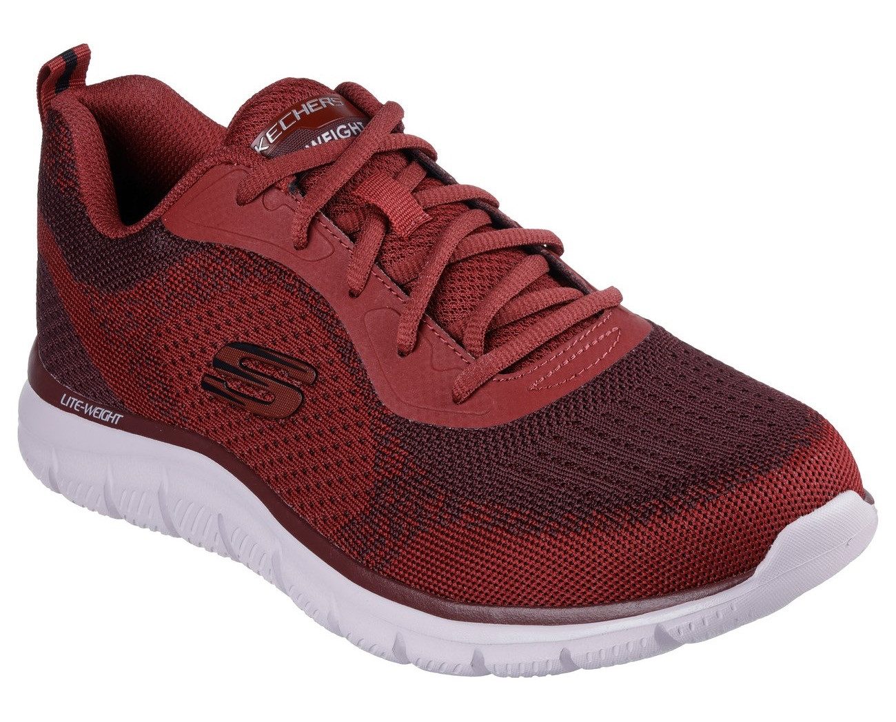 Skechers Sneakers TRACK-GLENDOR Trainingsschoenen, veterschoenen, vrijetijdsschoen met memory foam