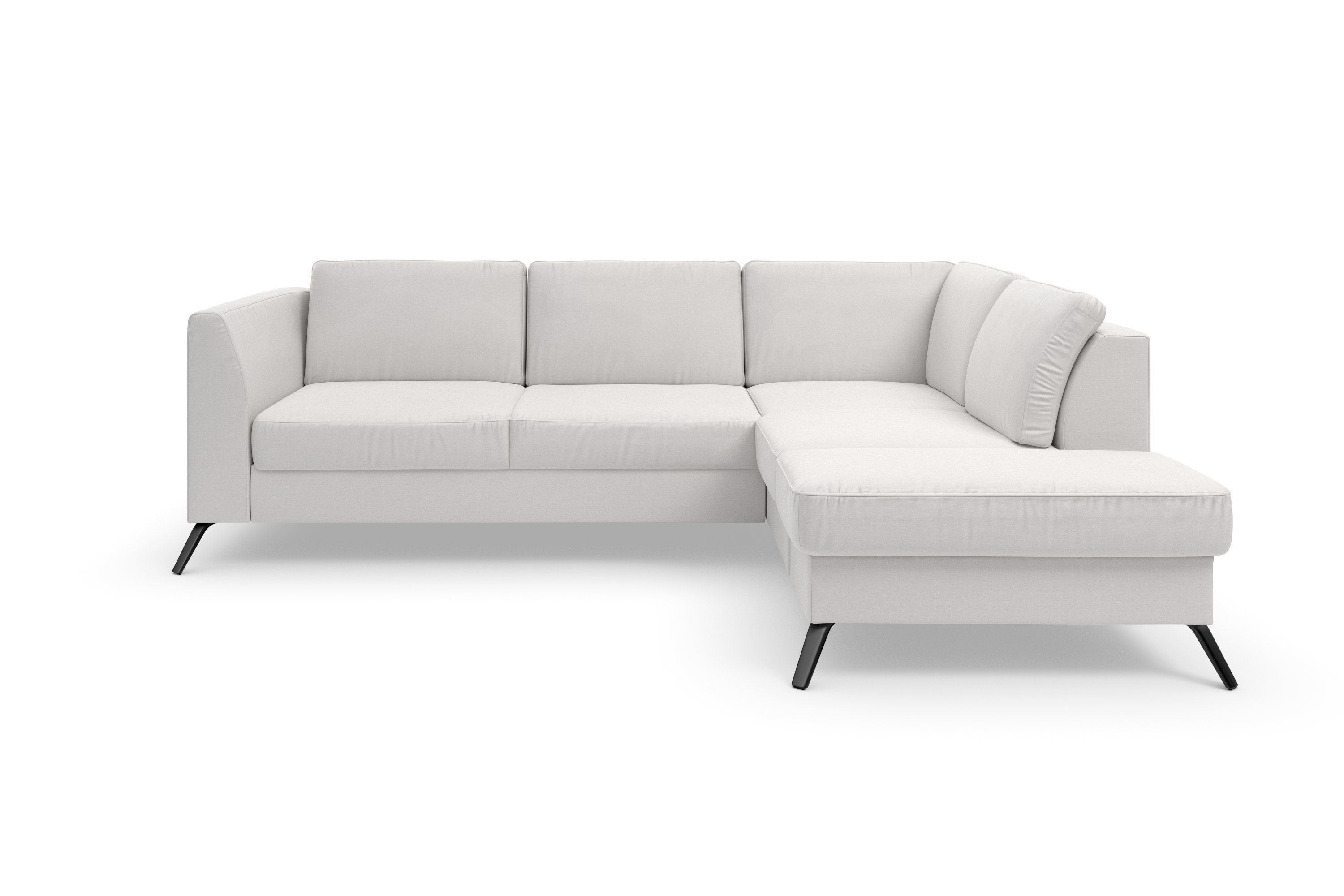 sit&more Hoekbank Olsen L-vorm inclusief zitdiepteverstelling, naar keuze met slaapfunctie, 15 cm hoog