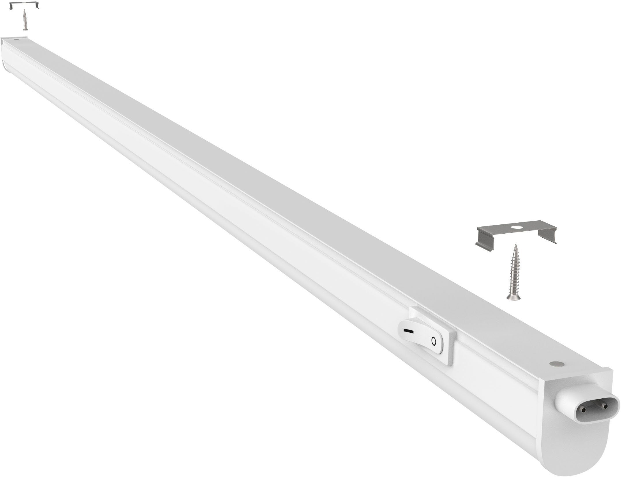 Briloner Leuchten Led-onderbouwverlichting 2379106 TOOK LED lichtbalk, 87,3x2,2x3 cm, wit, 10W, keuken, kast, keukenlamp