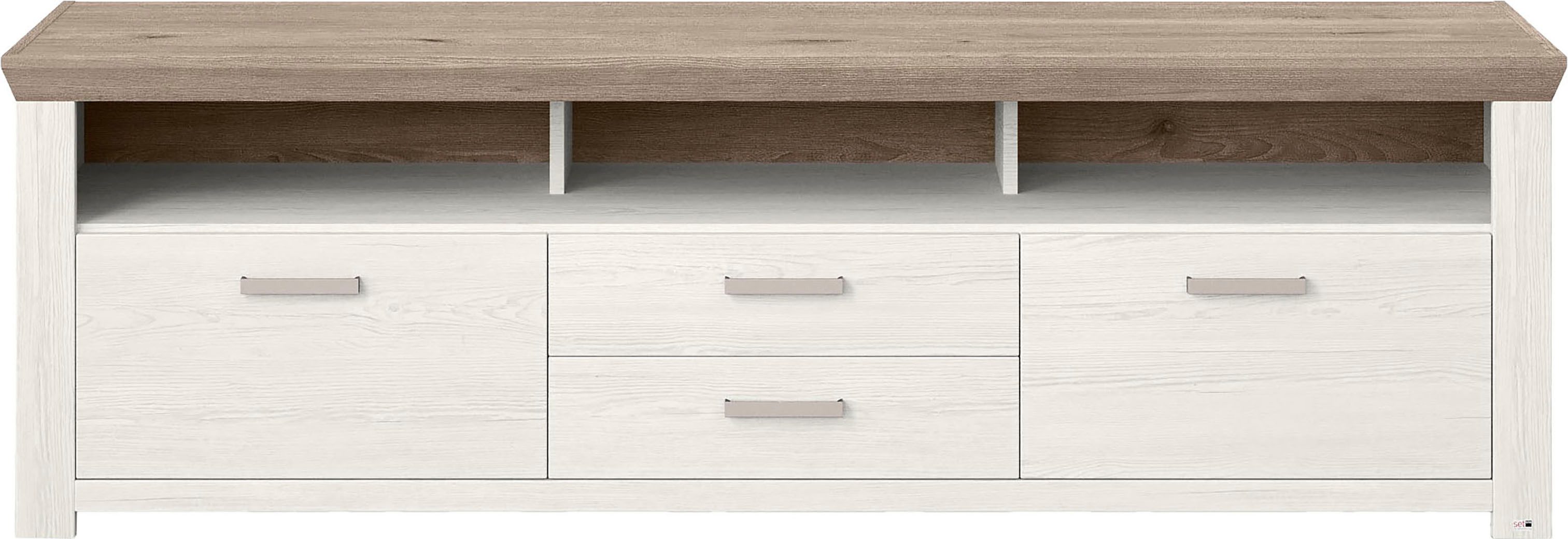 set one by Musterring Tv-meubel York Type 35, met 4 laden, verlichting optioneel, breedte 200 cm
