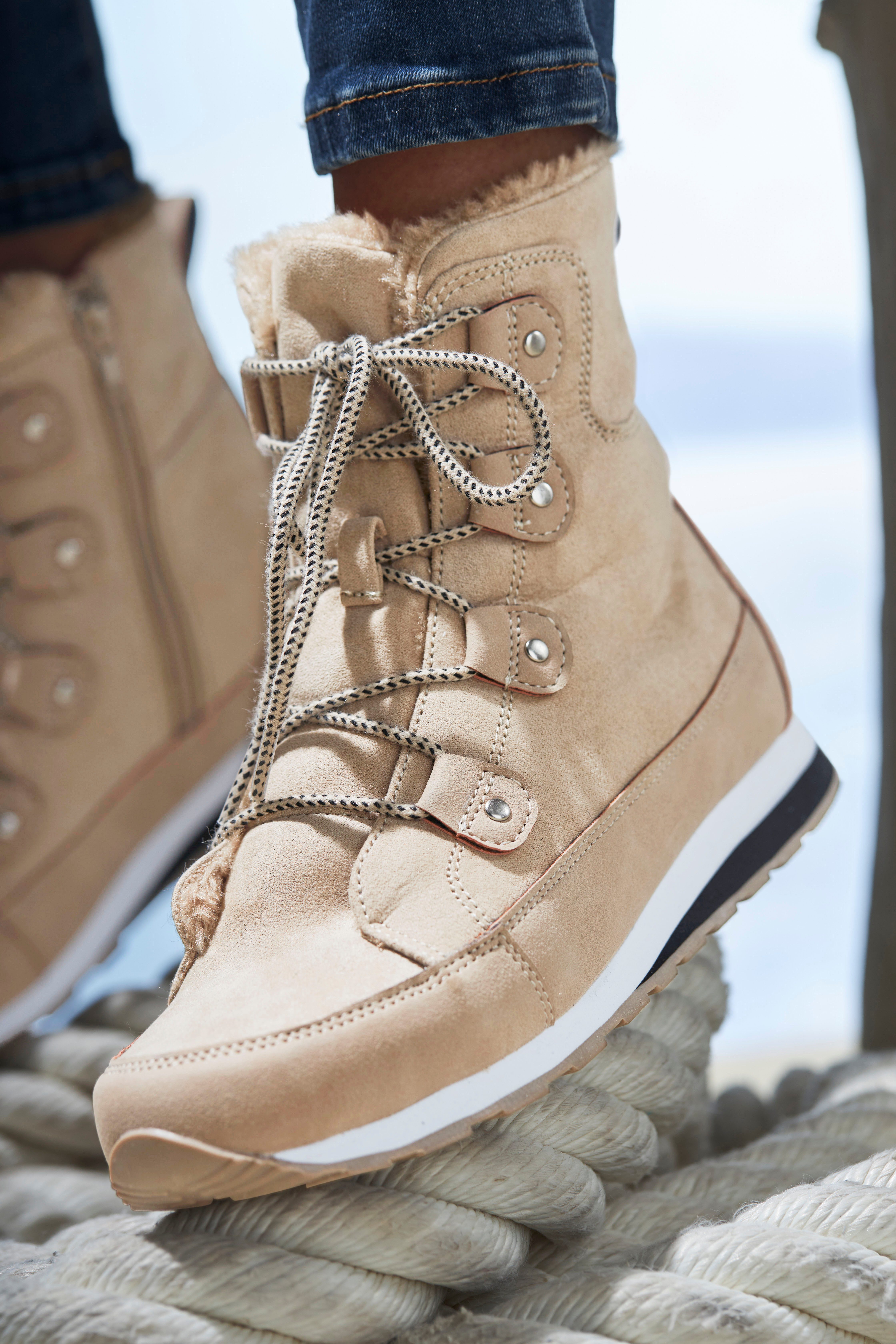 Vivance Laarsjes met warm voering, winterlaarzen, laarzen, boots vegan