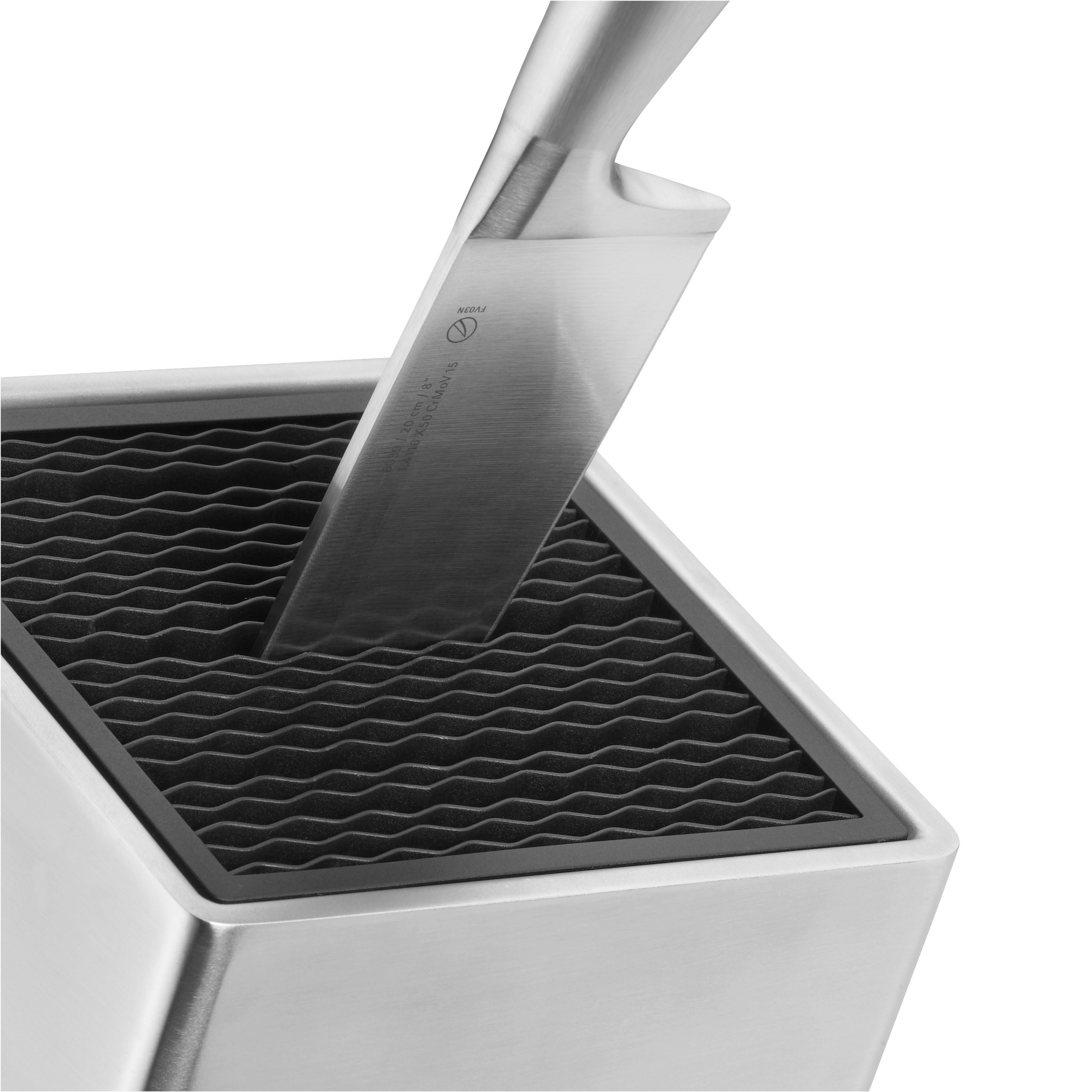 WMF Messenblok FlexTec onbezet, voor maximaal 15 messen, mesbescherming, cromargan roestvrij staal (1-delig)