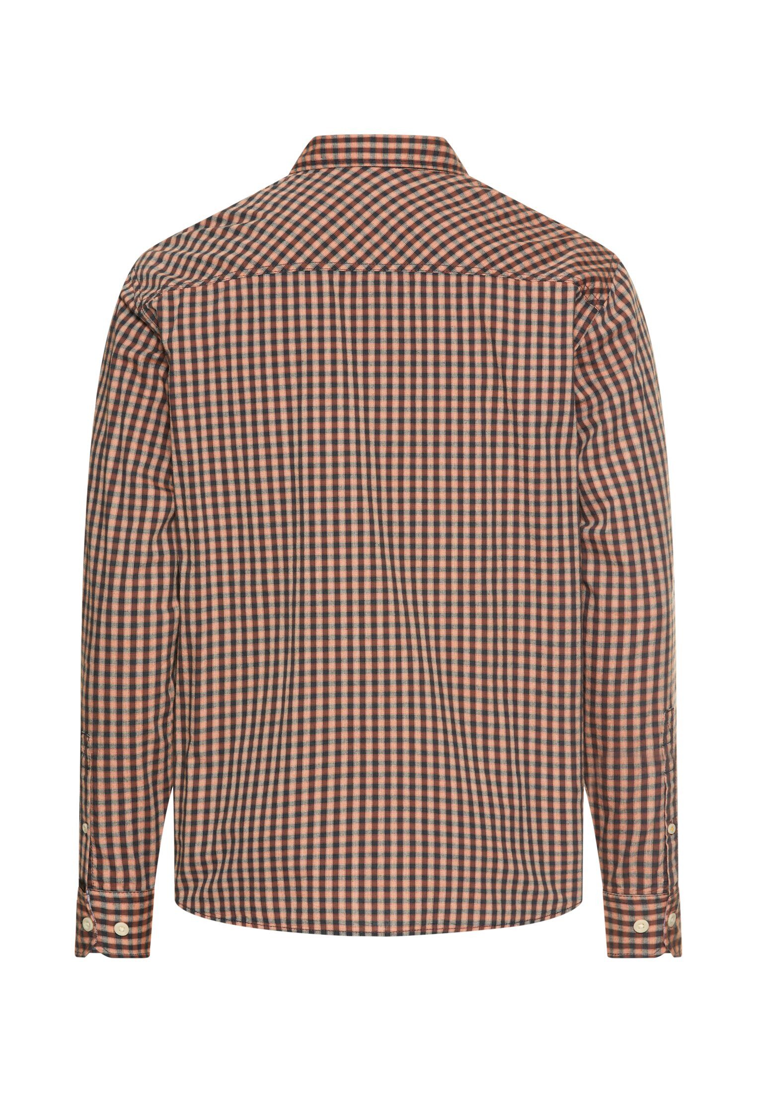 camel active Geruit overhemd met geborduurd logo
