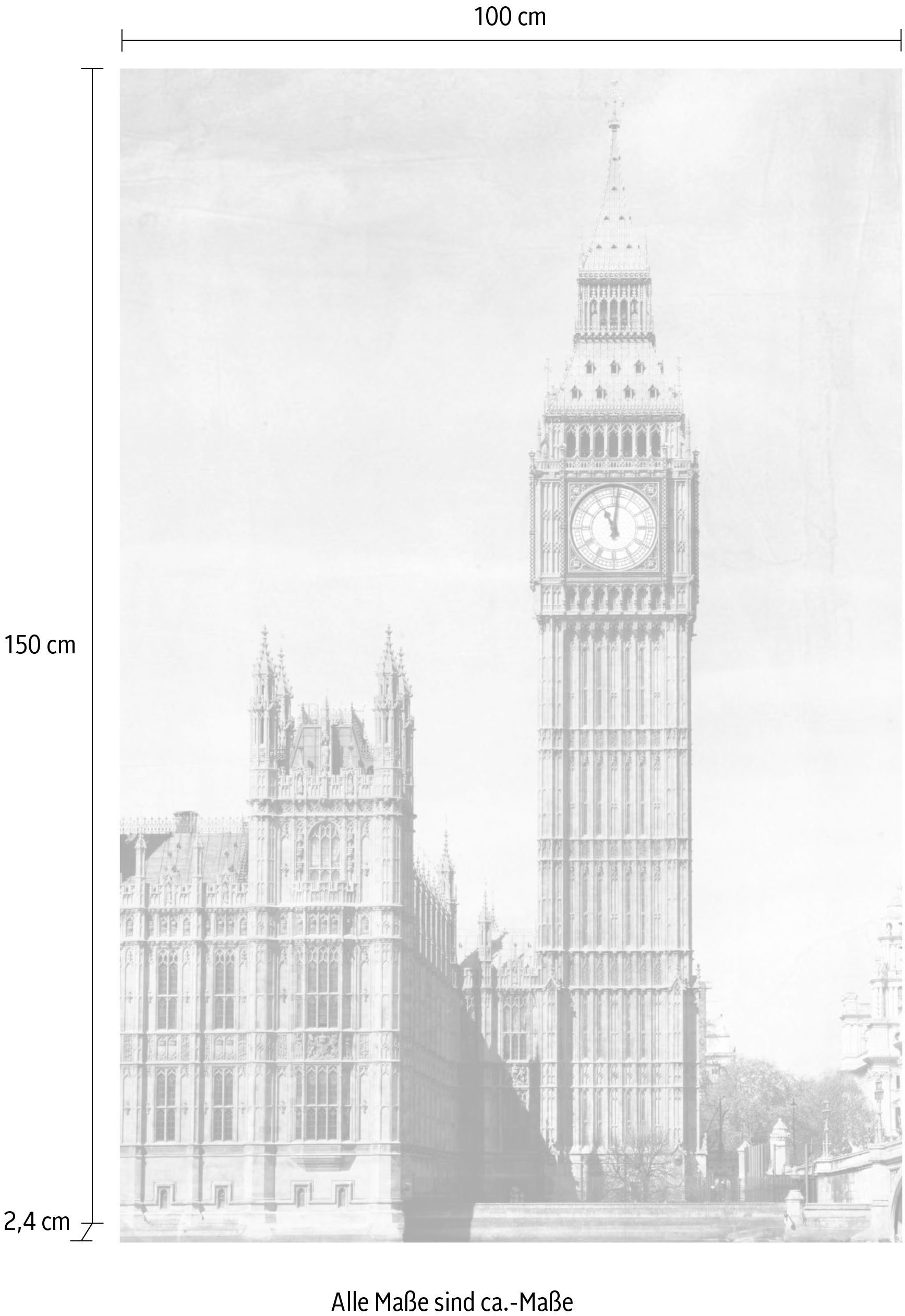 queence Artprint op acrylglas Big Ben Fine Art-print in galeriekwaliteit