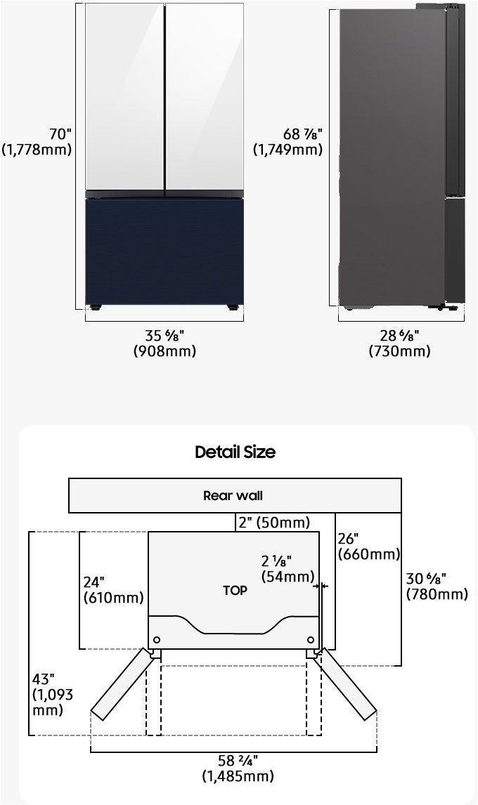 Samsung French door RF24BB620ES9EF