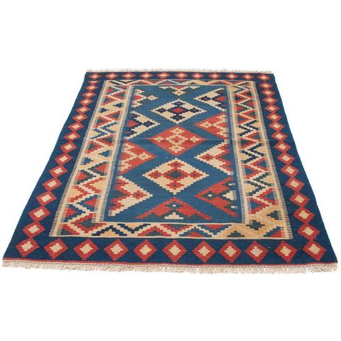 morgenland Wollen kleed Kelim Fars geheel gedessineerd 157 x 106 cm Omkeerbaar tapijt