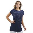 classic basics shirt met print tuniekshirt (1-delig) blauw