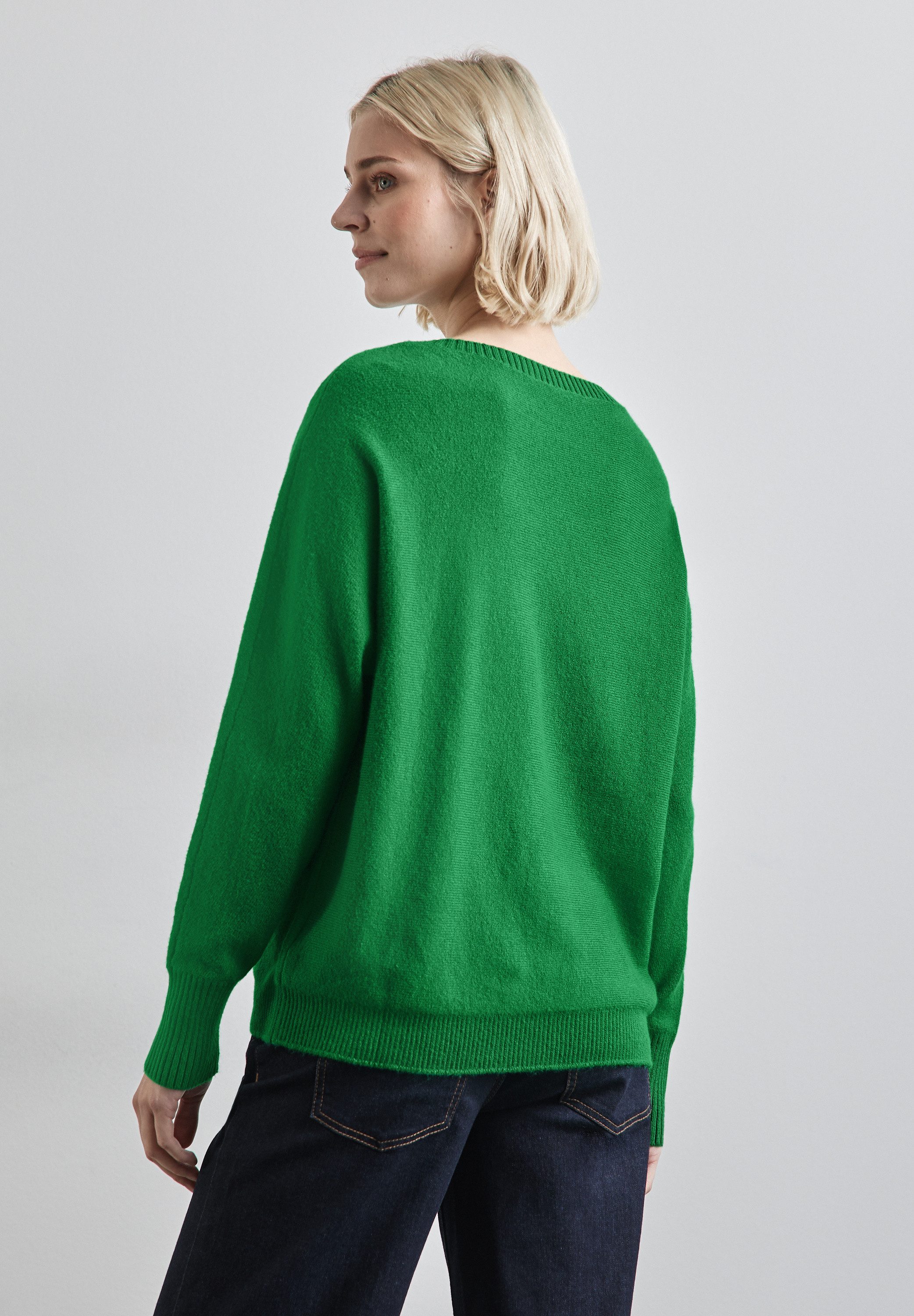 STREET ONE Gebreide trui Dolman met ribboorden