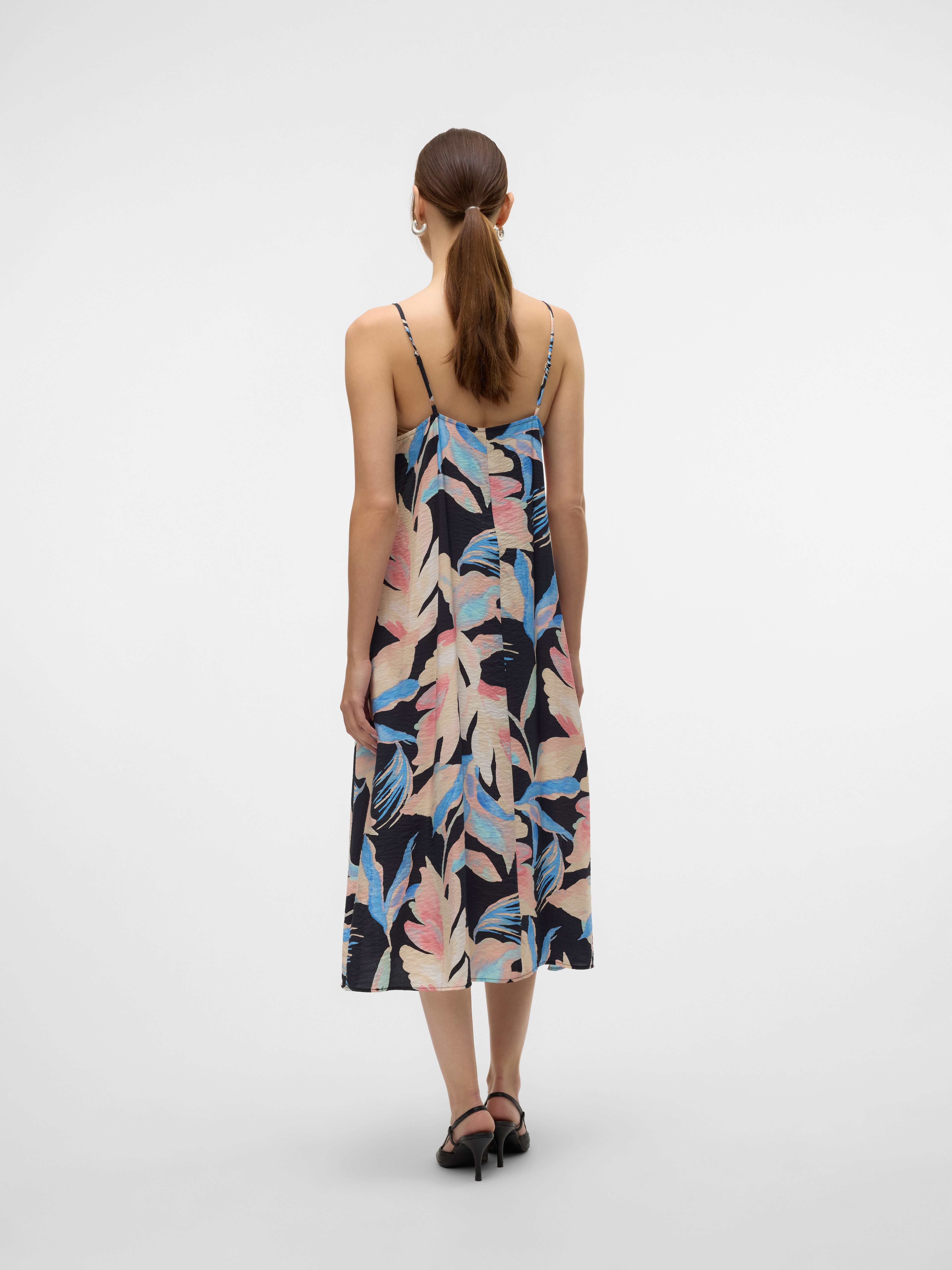 Vero Moda Jurk met spaghettibandjes VMJOSIE CALF SINGLET DRESS WVN GA NOOS