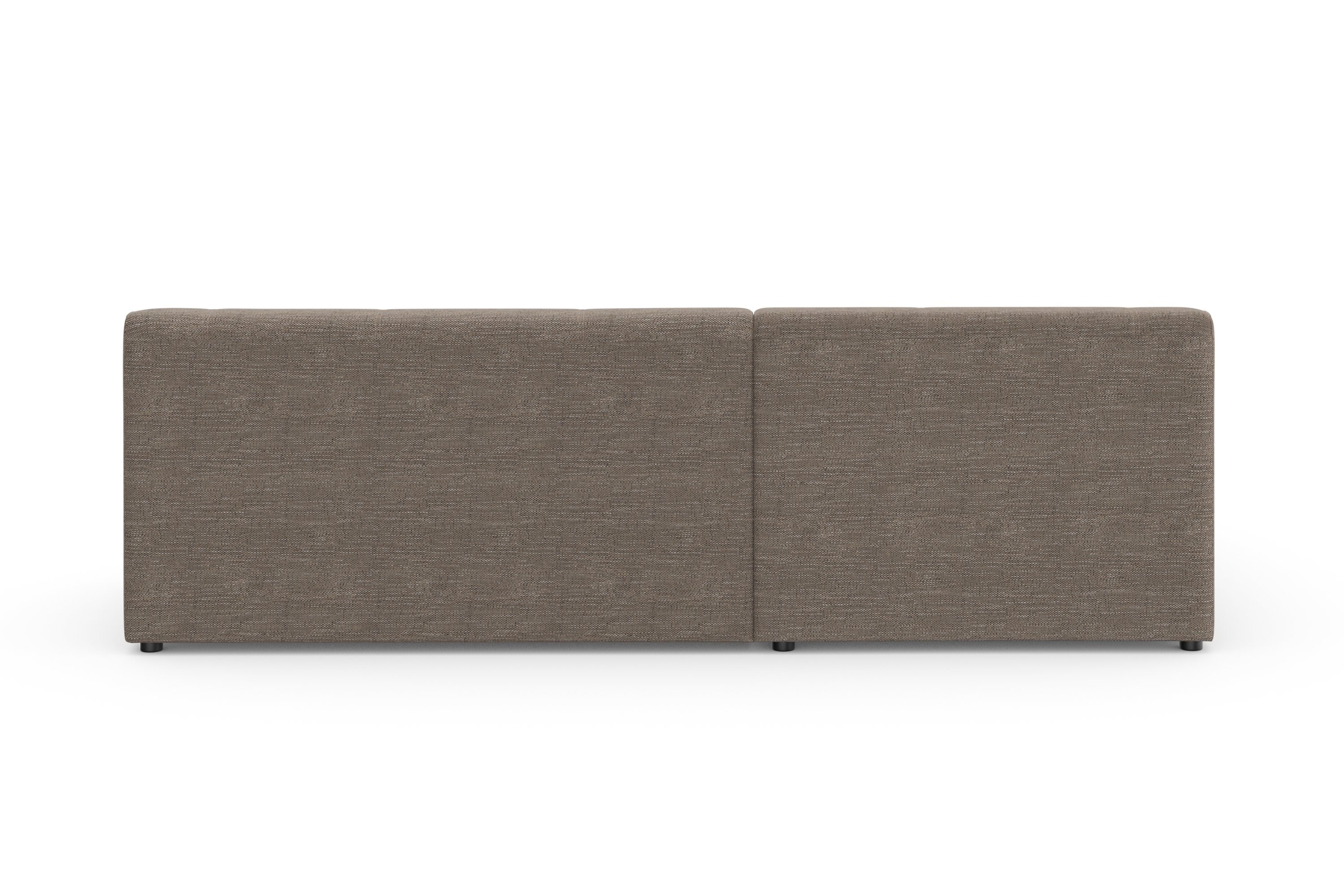 DOMO collection Hoekbank Topper, elegant en tijdloos, compacte afmetingen 245/155cm, L-vorm