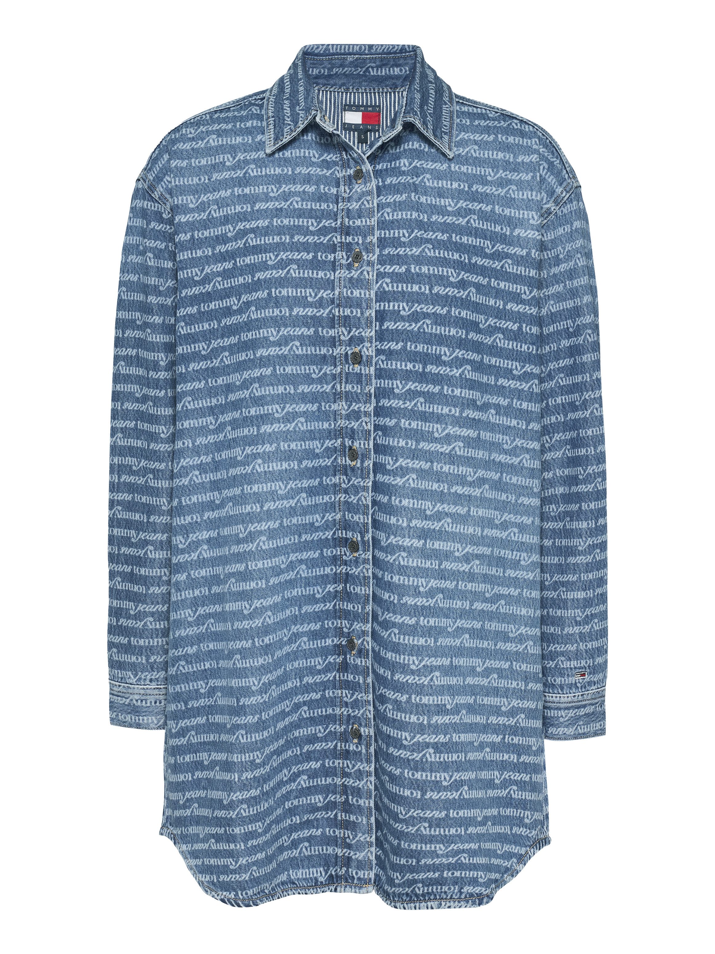 TOMMY JEANS Jurk met overhemdkraag RELAXED SHIRT DRESS AI6056 EXT