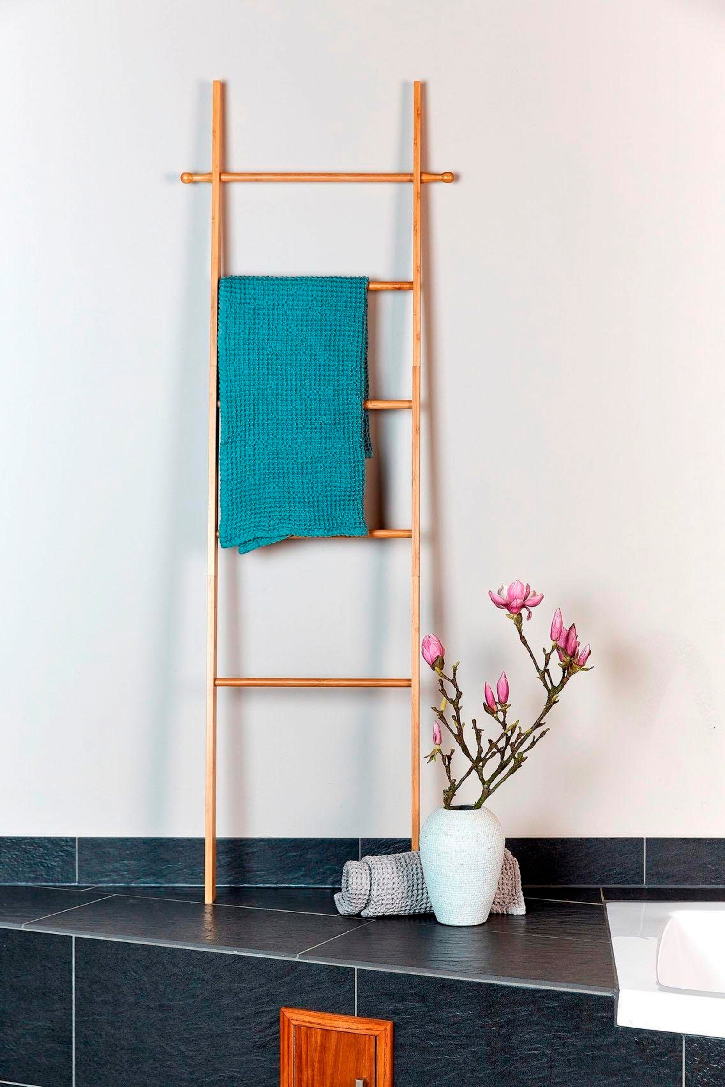 WENKO Handdoekenladder Bahari Bamboe, handdoekhouder (5-delig)