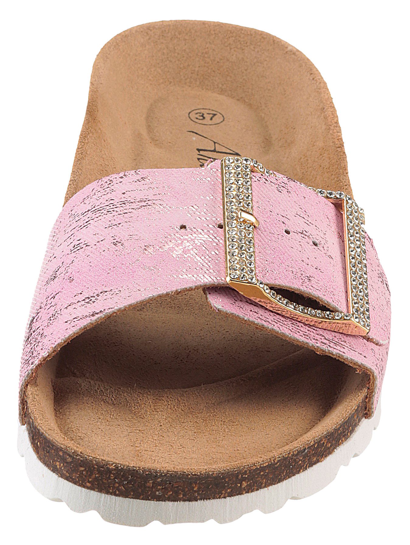 Aniston SHOES Slippers , zomerschoen, strandschoen, glitterstenen - nieuwe collectie