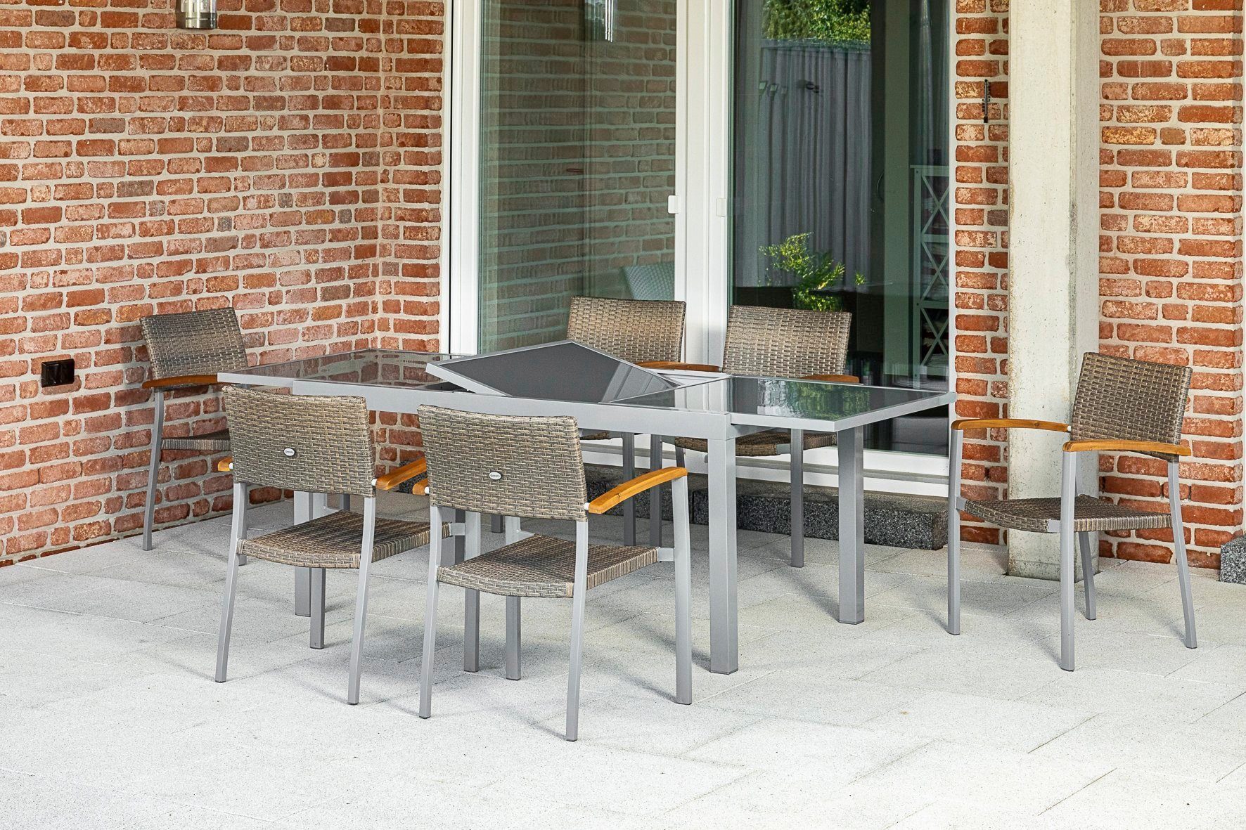 MERXX Tuin-eethoek Silano tuinsets grijs