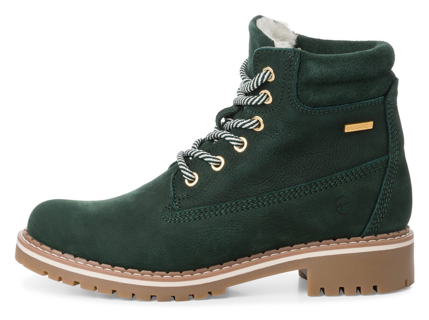 Tamaris Winterlaarzen blokhak, veterschoenen, outdoorschoen met duo-tex-uitrusting