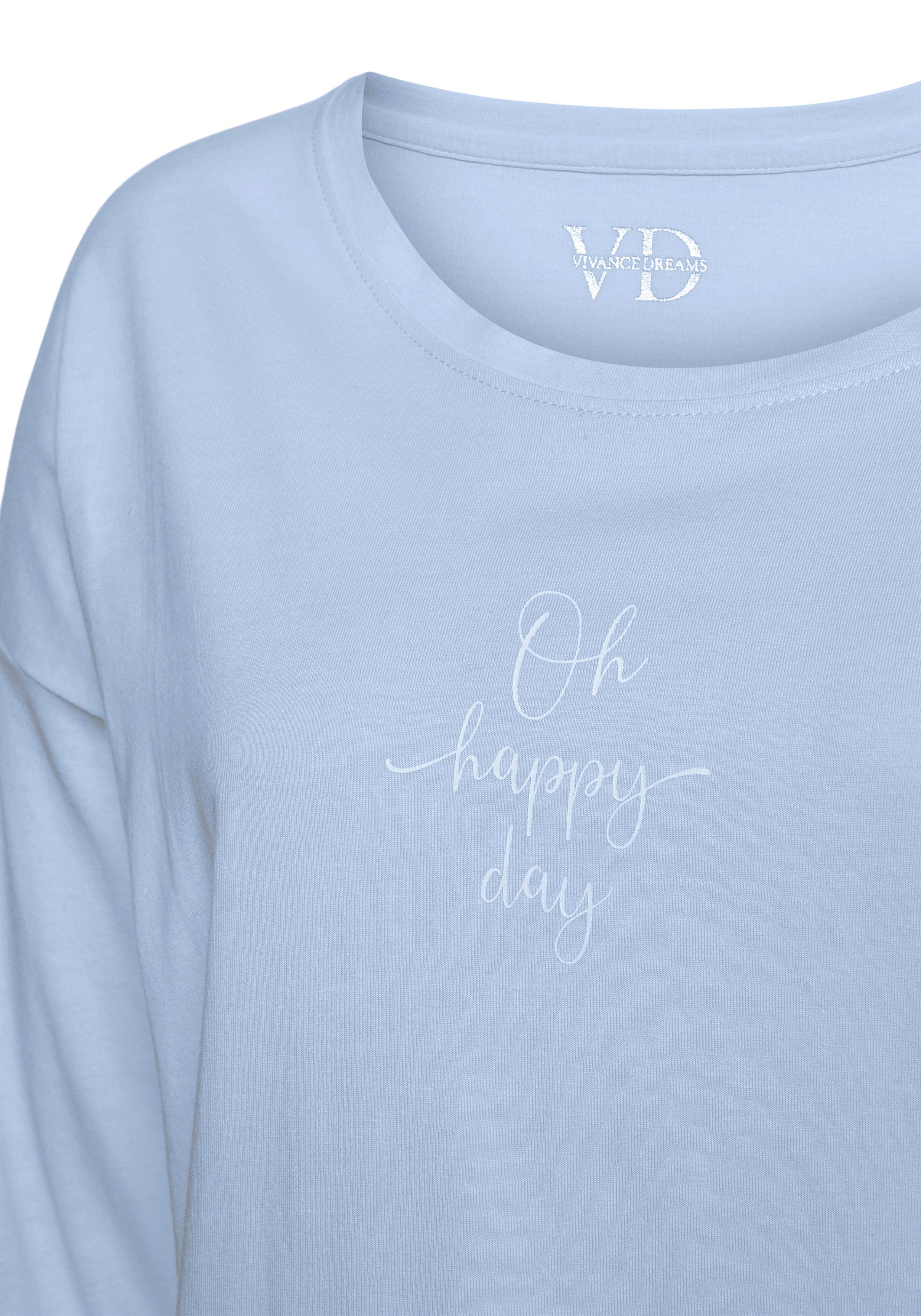 Vivance Dreams Pyjama top met zomer-statementprint