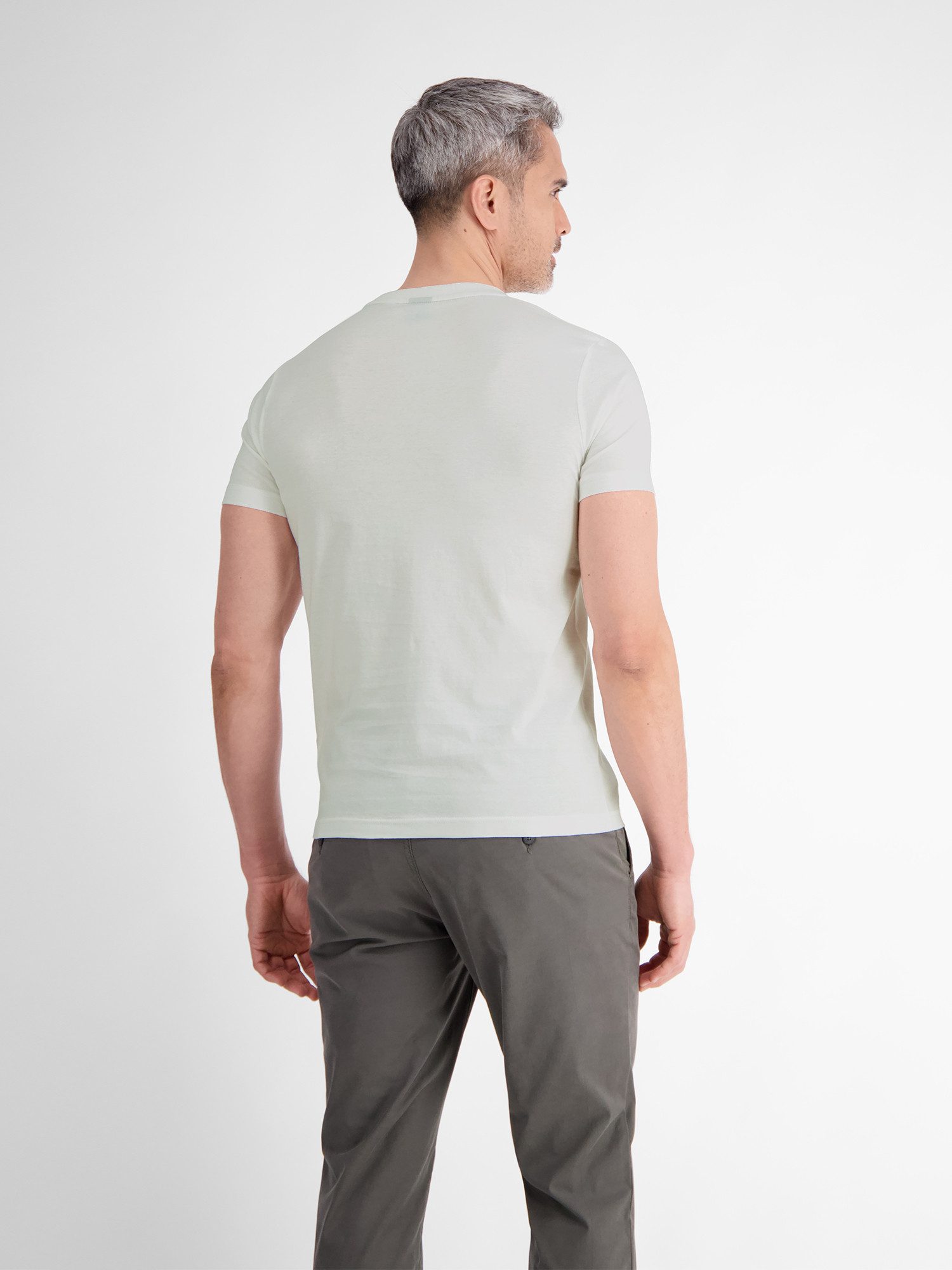 Lerros T-shirt LERROS effen T-shirt met print