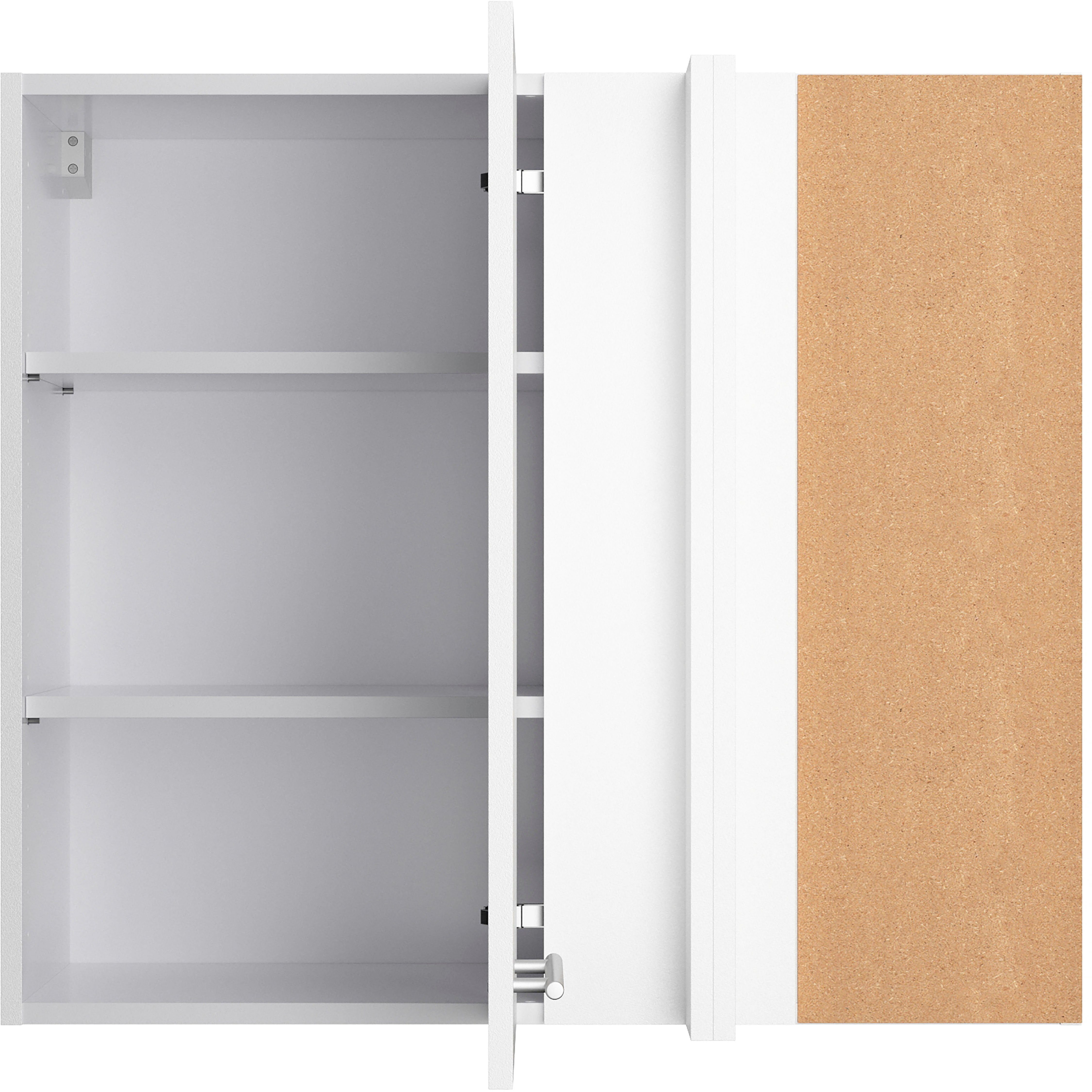 OPTIFIT Hangend hoekkastje Klara Breedte 80 x 45 cm