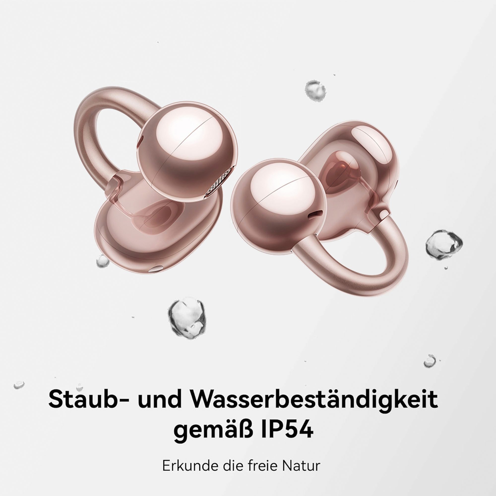 Huawei Draadloze in-ear hoofdtelefoon FreeClip in een nieuw bolvormig ontwerp, bluetooth 5.3 en ruisonderdrukking