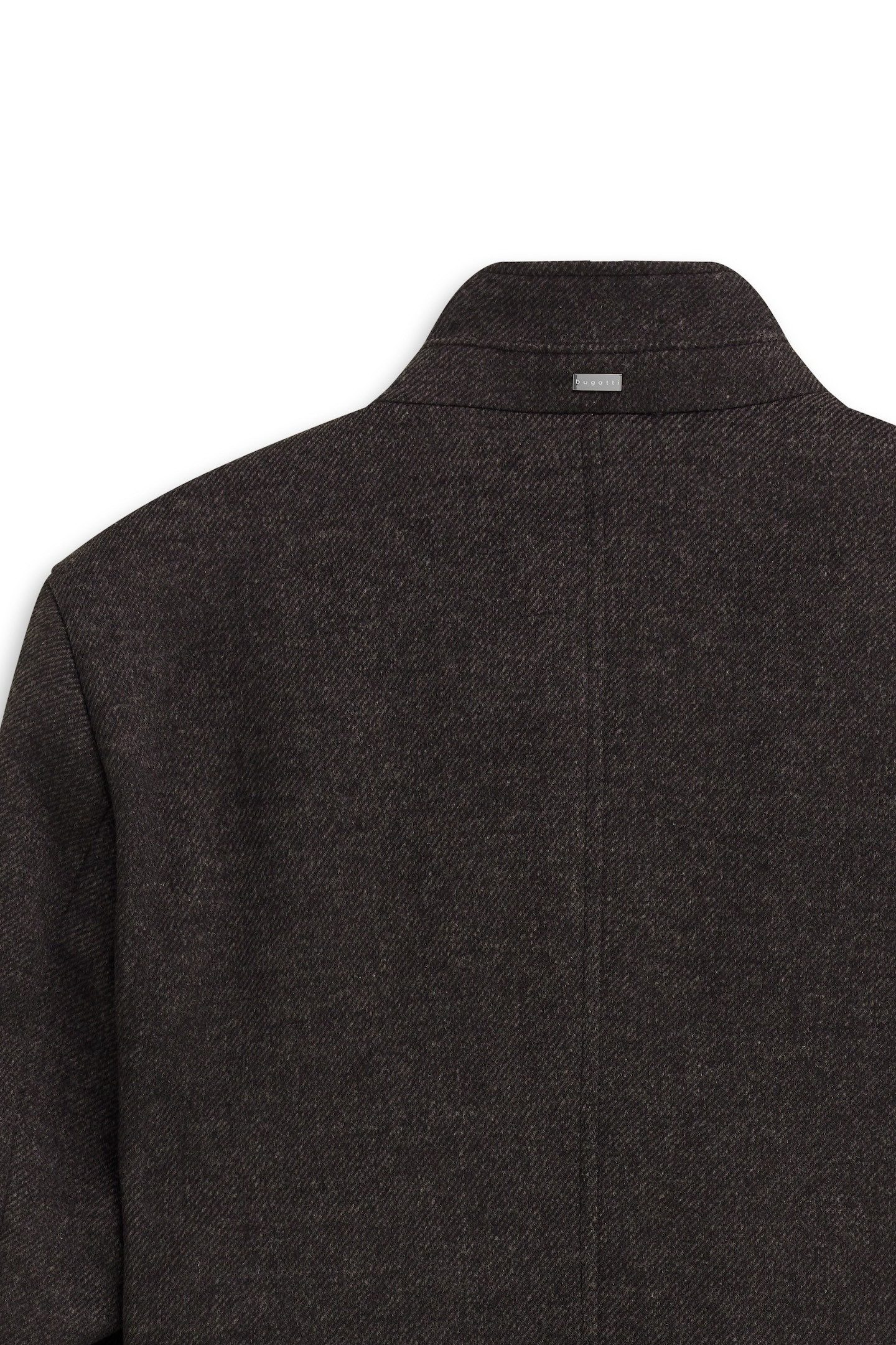 Bugatti Korte jas Flexcity Stretch Modern Fit van een wolmix