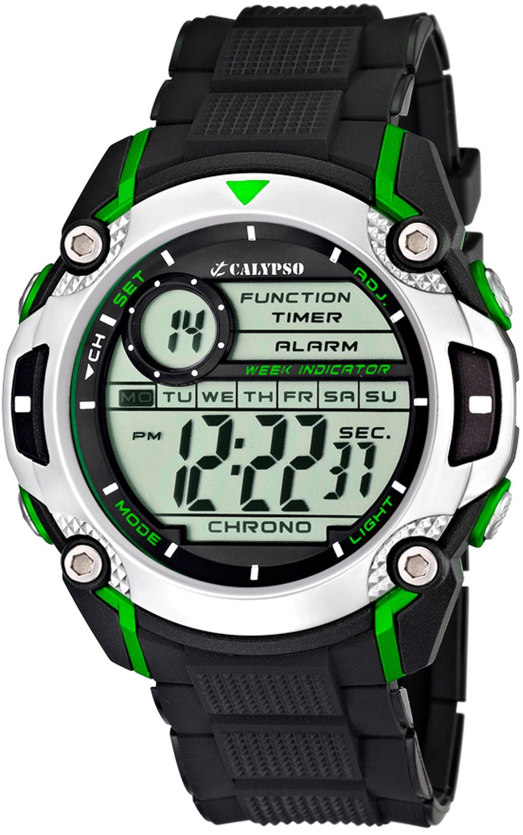 CALYPSO WATCHES Chronograaf Digital For Man, K5577/3 Polshorloge, quartz, herenhorloge, datum,...