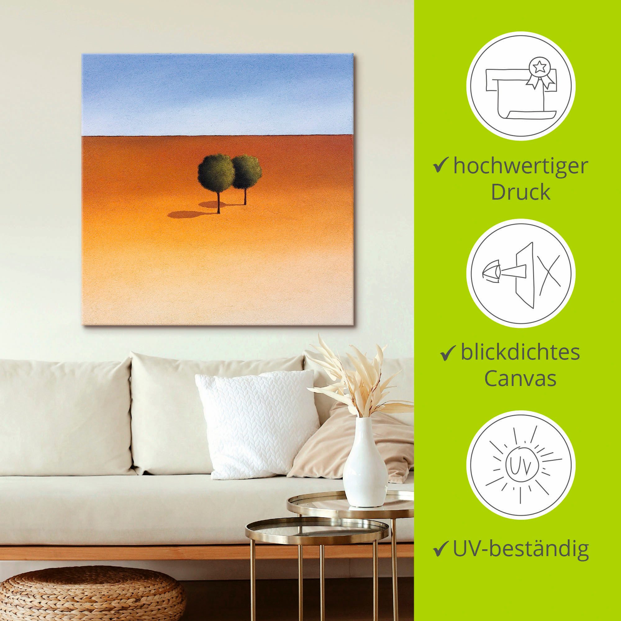 Artland Artprint Bomen als artprint op linnen, poster in verschillende formaten maten